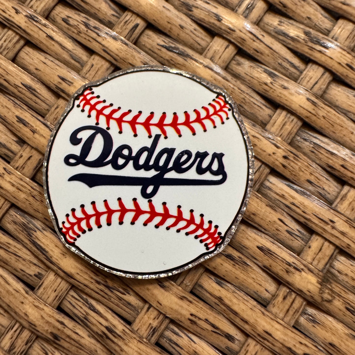 Dodgers Baseball Acrylic Flatback