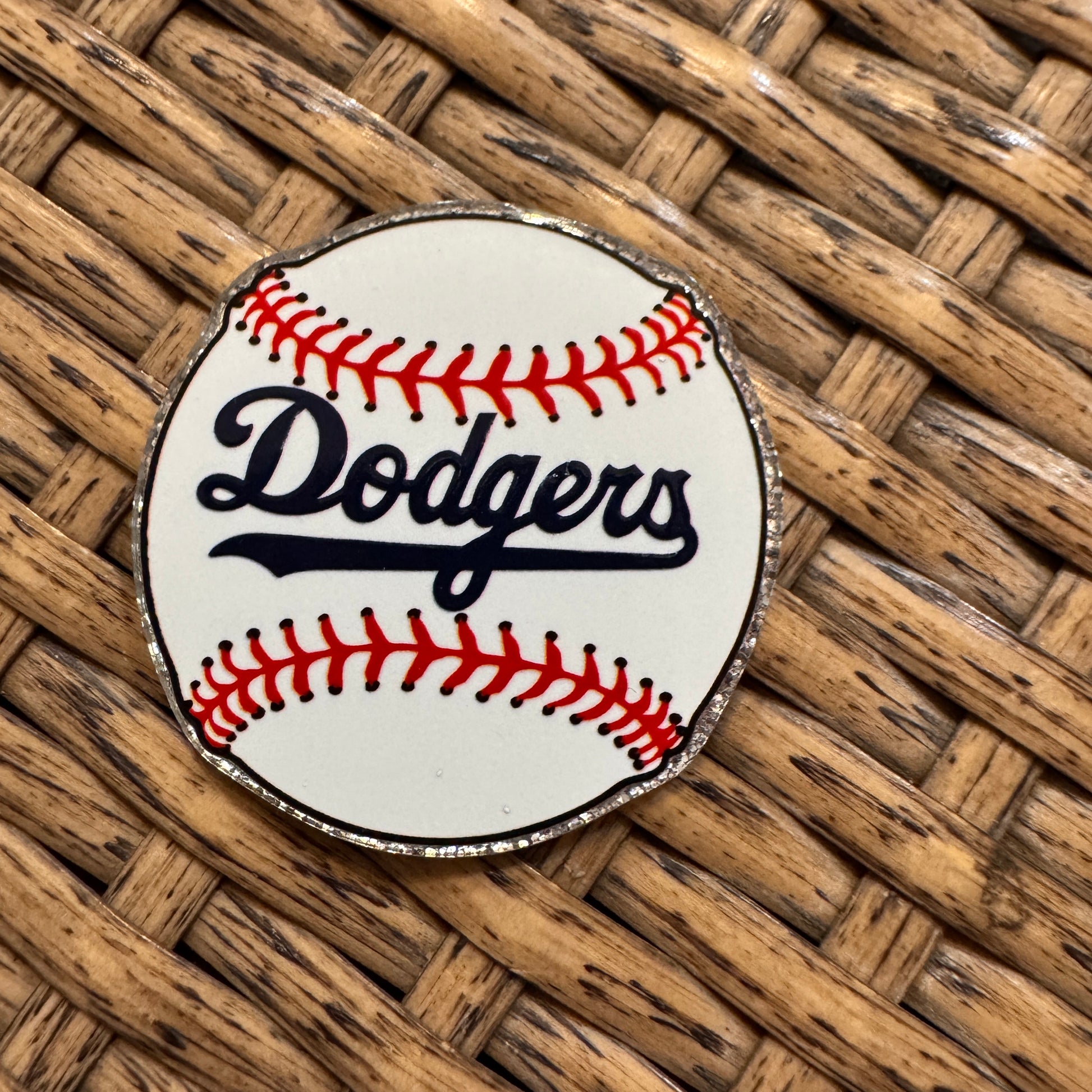 Dodgers Baseball Acrylic Flatback