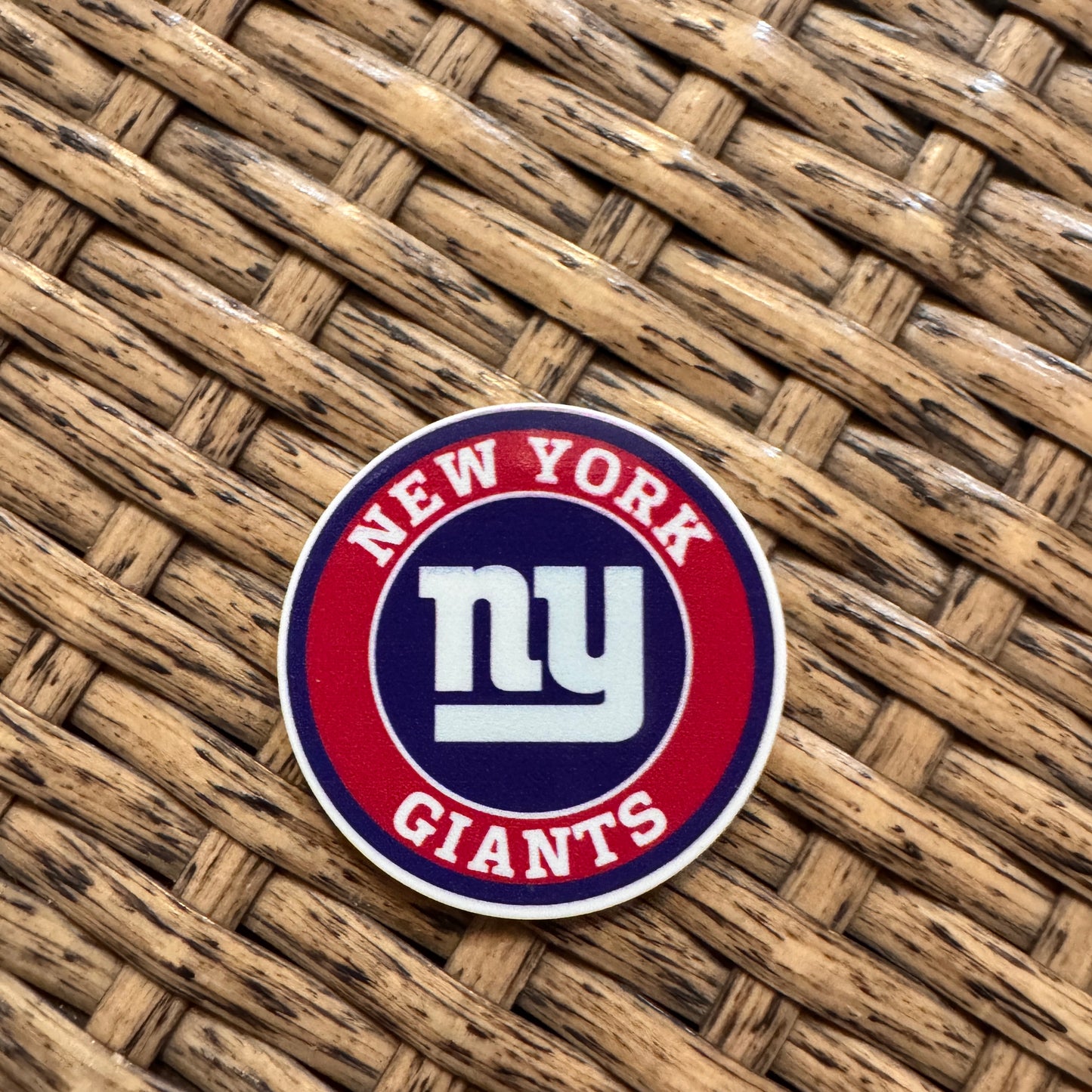 NY Giants Baseball Flatback,  Planar, Cabochon, Single Pc