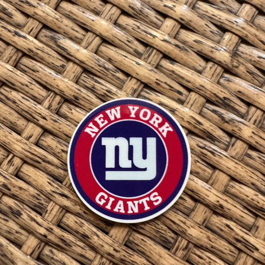 NY Giants Baseball Flatback,  Planar, Cabochon, Single Pc