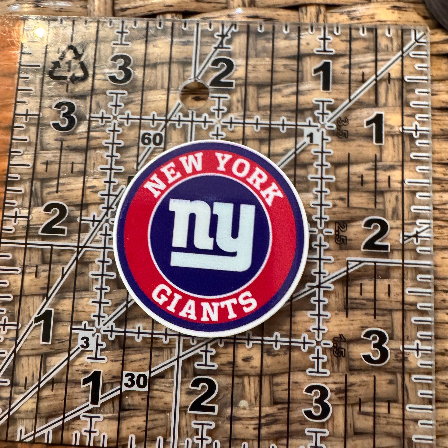 NY Giants Baseball Flatback,  Planar, Cabochon, Single Pc