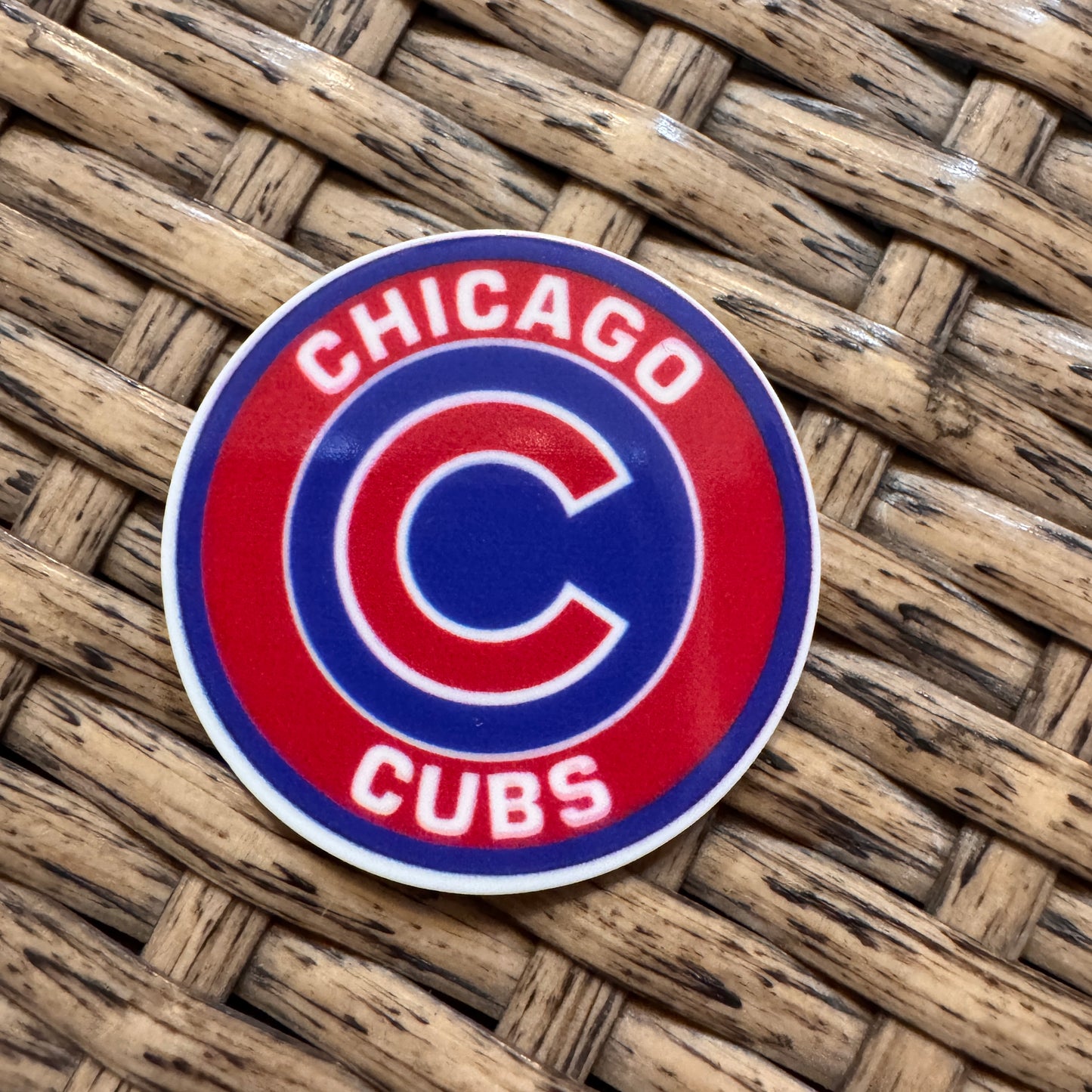 Chicago Bears Baseball Flatback,  Planar, Cabochon, Single Pc