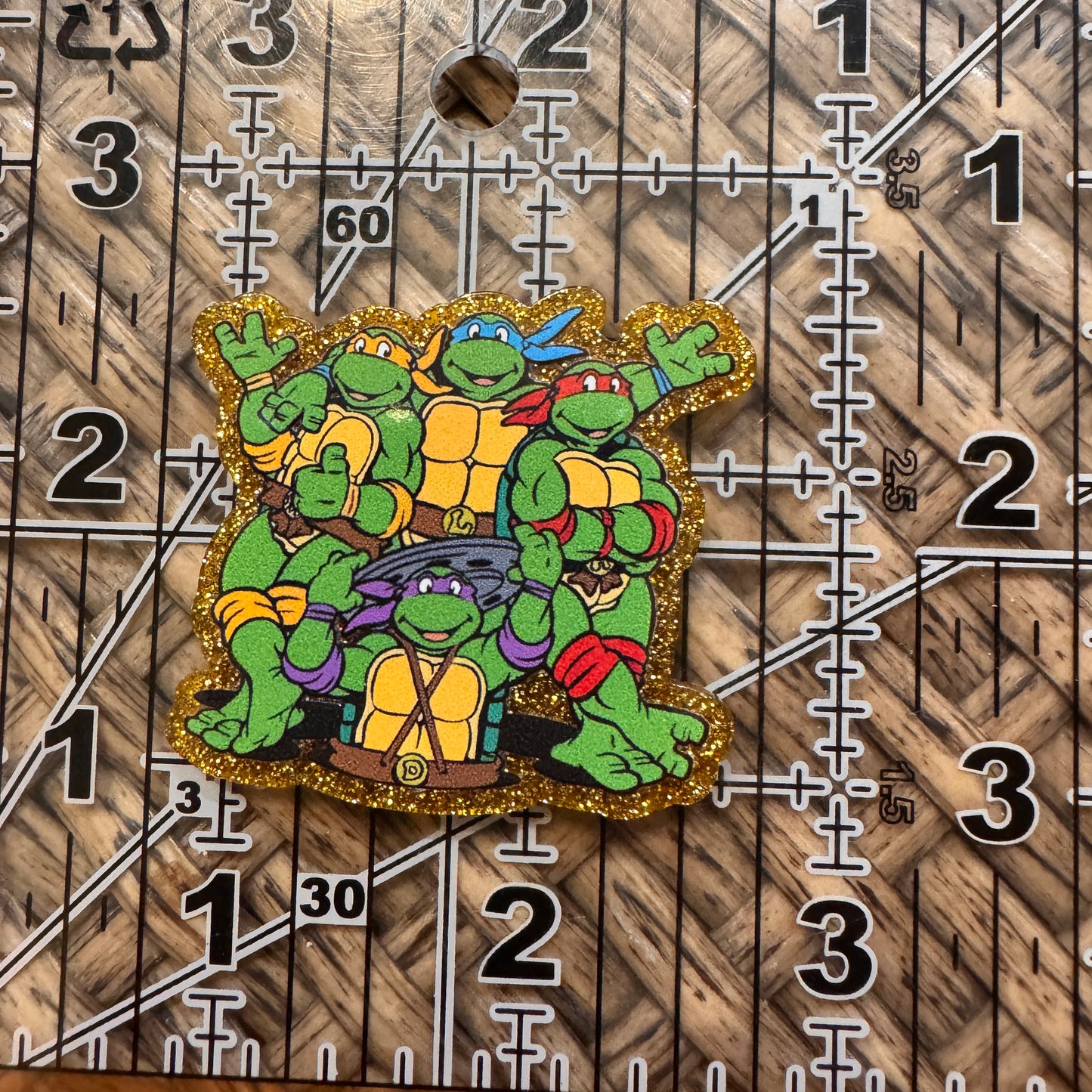 Ninja Turltles  Flatback,  Planar, Cabochon, Single Pc