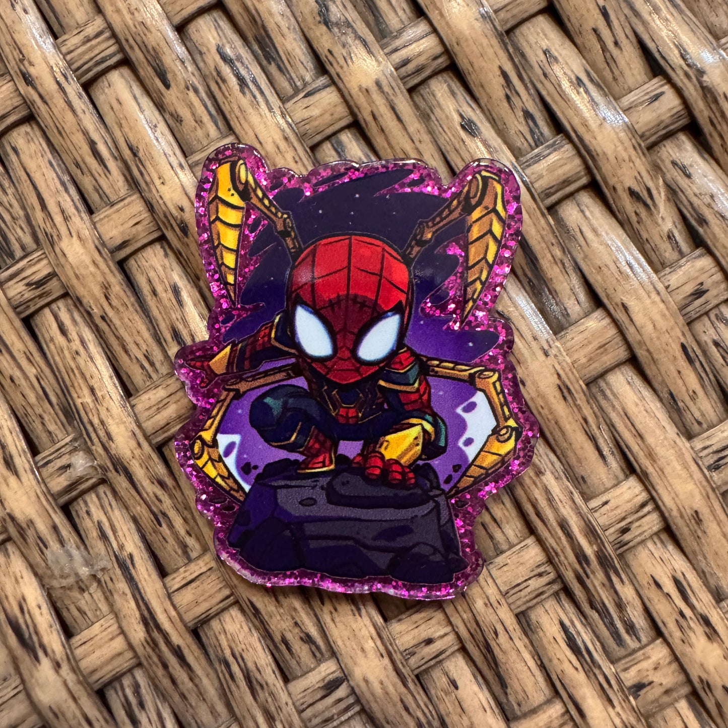 Spider Man Flatback,  Planar, Cabochon, Single Pc