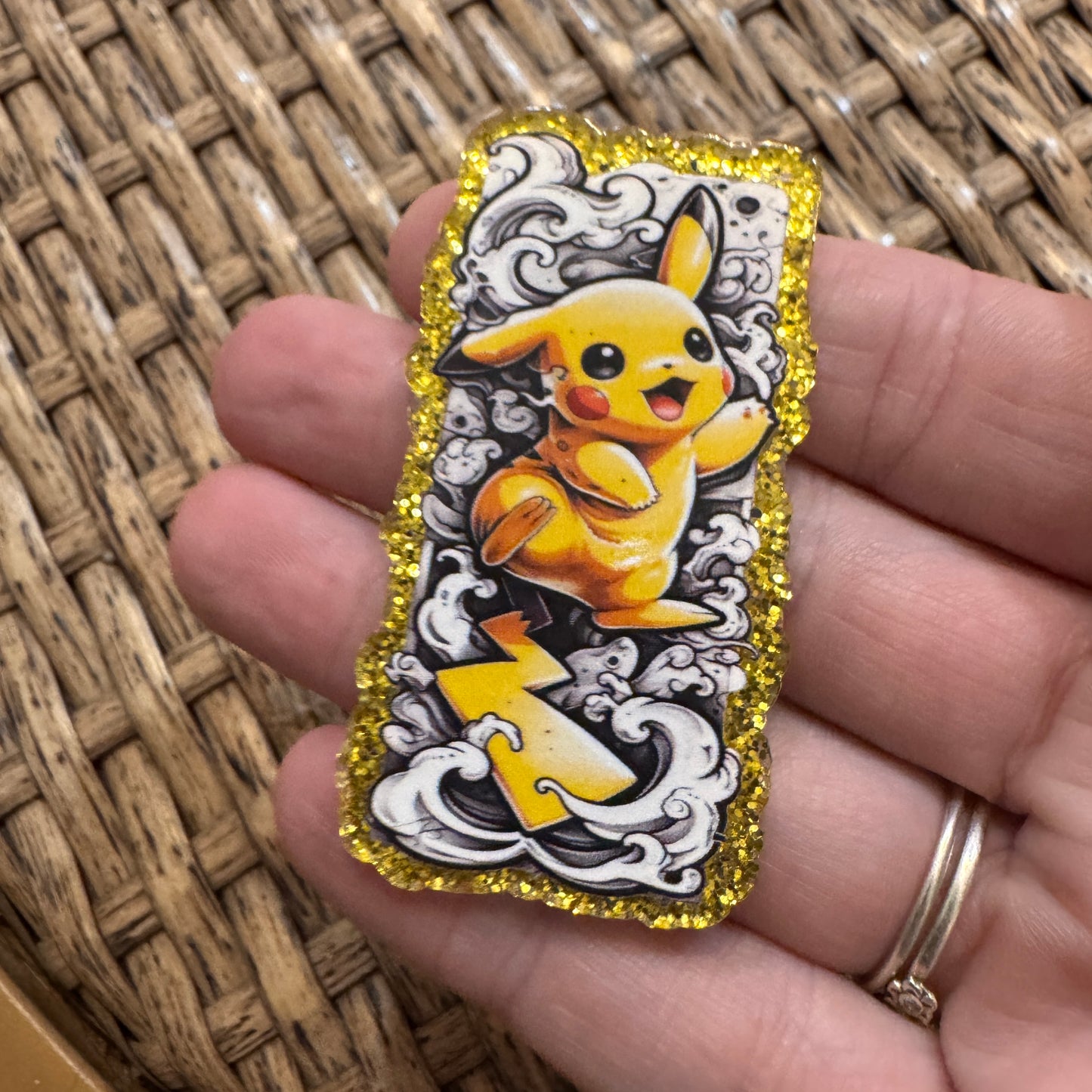 Pikachu Flatback,  Planar, Cabochon, Single Pc