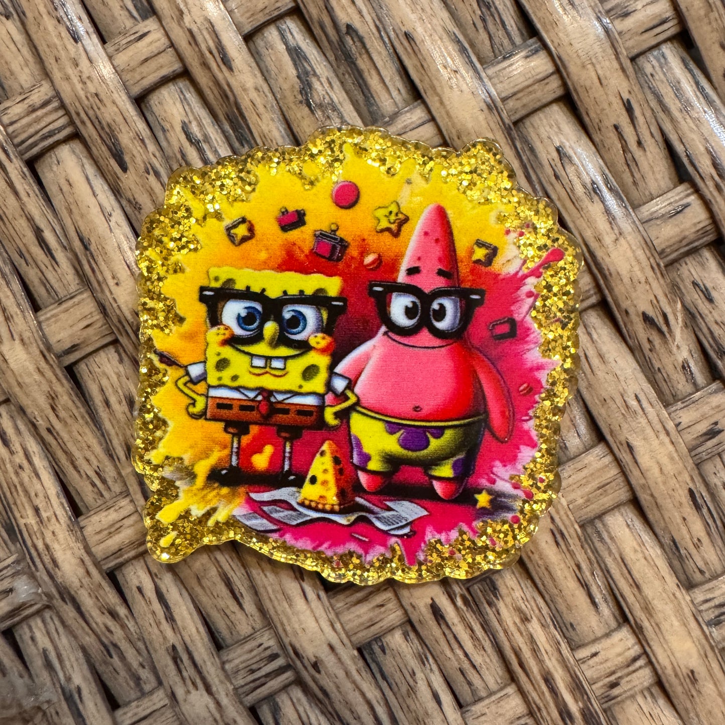 Sponge Bob Flatback,  Planar, Cabochon, Single Pc