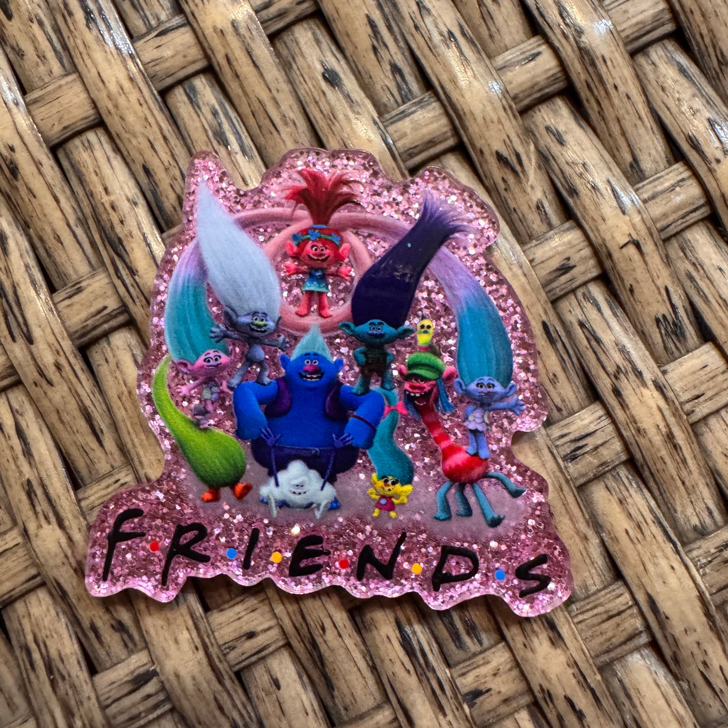 Trolls Movie Friends Flatback,  Planar, Cabochon, Single Pc