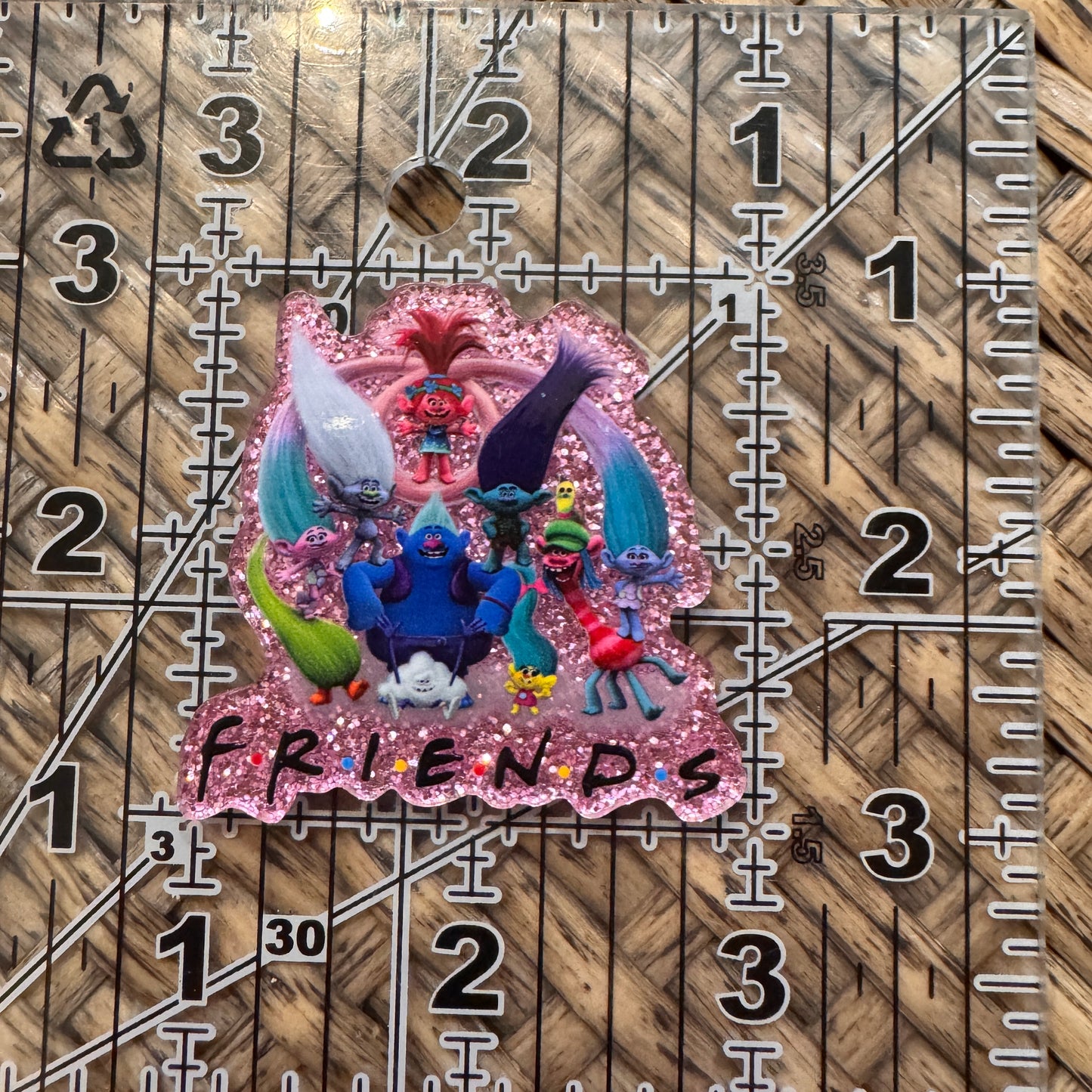 Trolls Movie Friends Flatback,  Planar, Cabochon, Single Pc