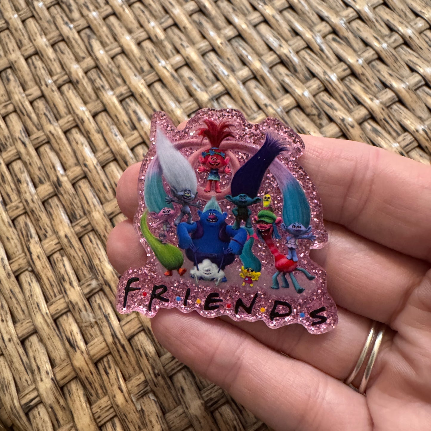 Trolls Movie Friends Flatback,  Planar, Cabochon, Single Pc
