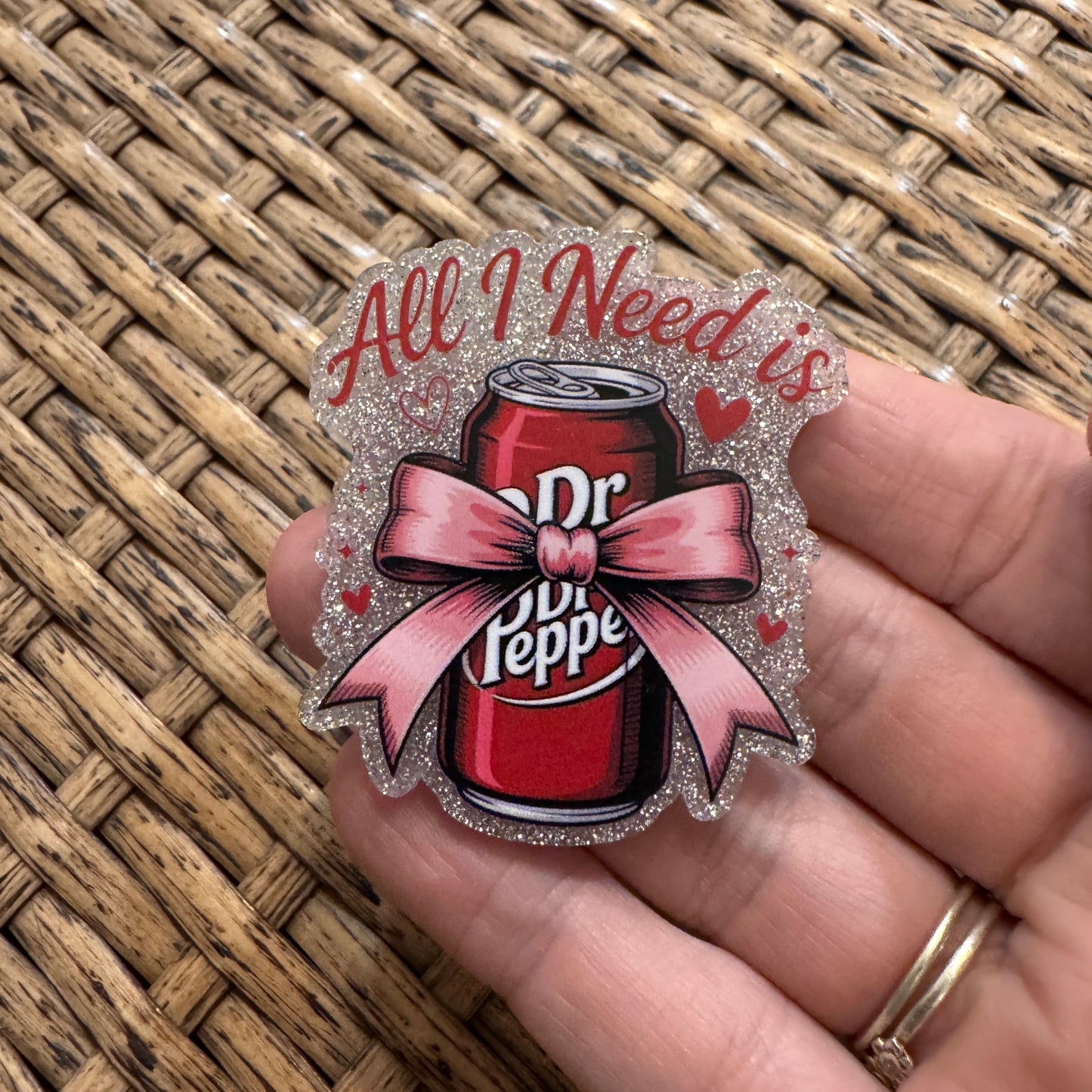 Dr Pepper Flatback,  Planar, Cabochon, Single Pc