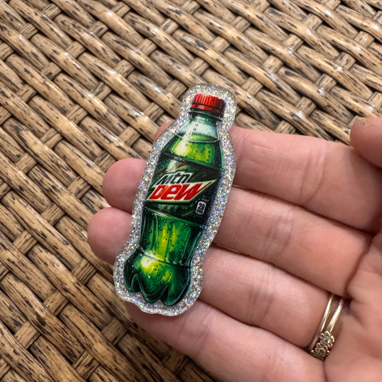 Mountain Dew Flatback,  Planar, Cabochon, Single Pc