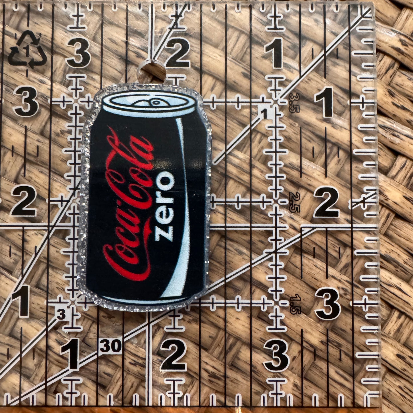 Coke Zero Flatback,  Planar, Cabochon, Single Pc