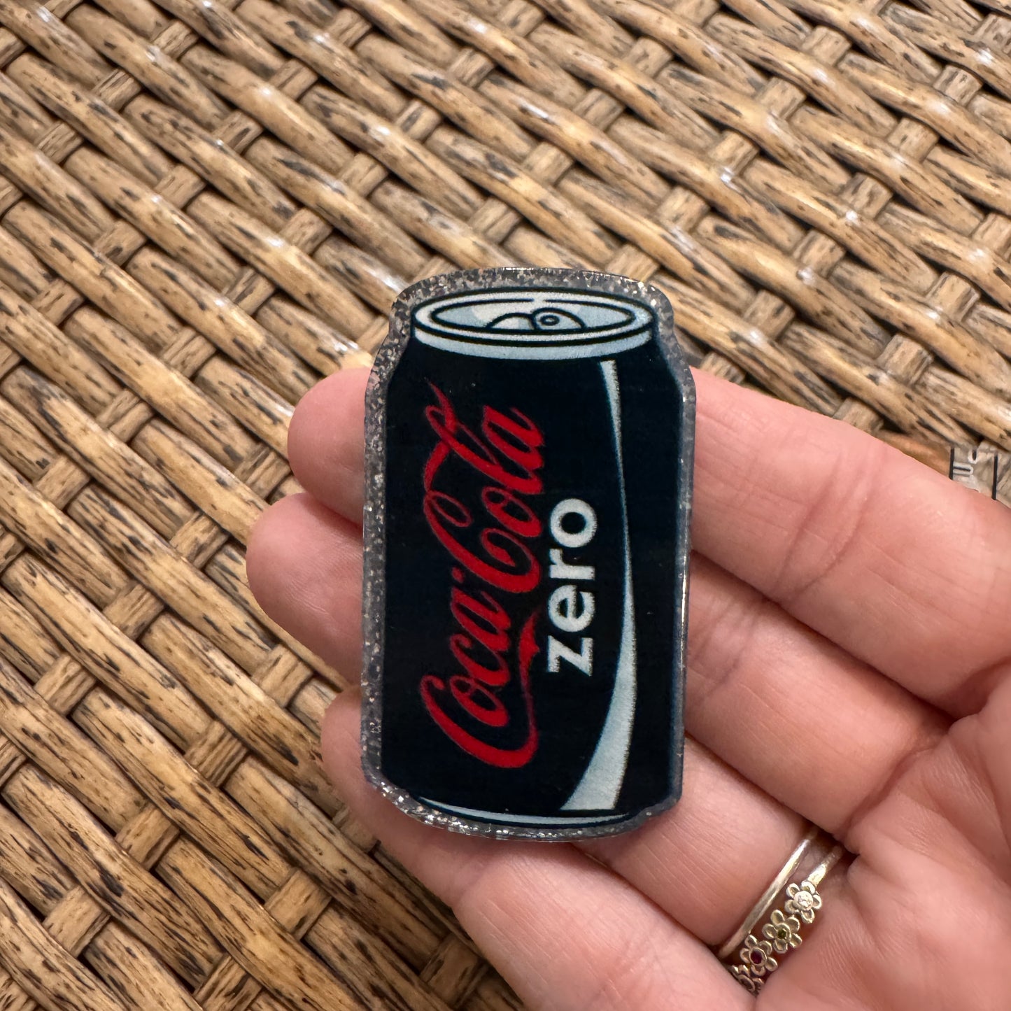 Coke Zero Flatback,  Planar, Cabochon, Single Pc