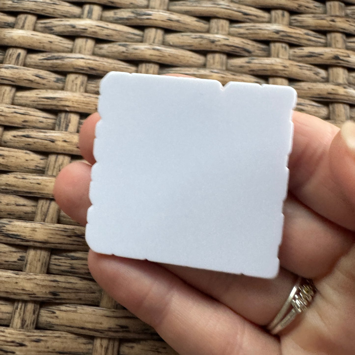 Acrylic Flatback,  Planar, Cabochon, Single Pc - Baseball Braves