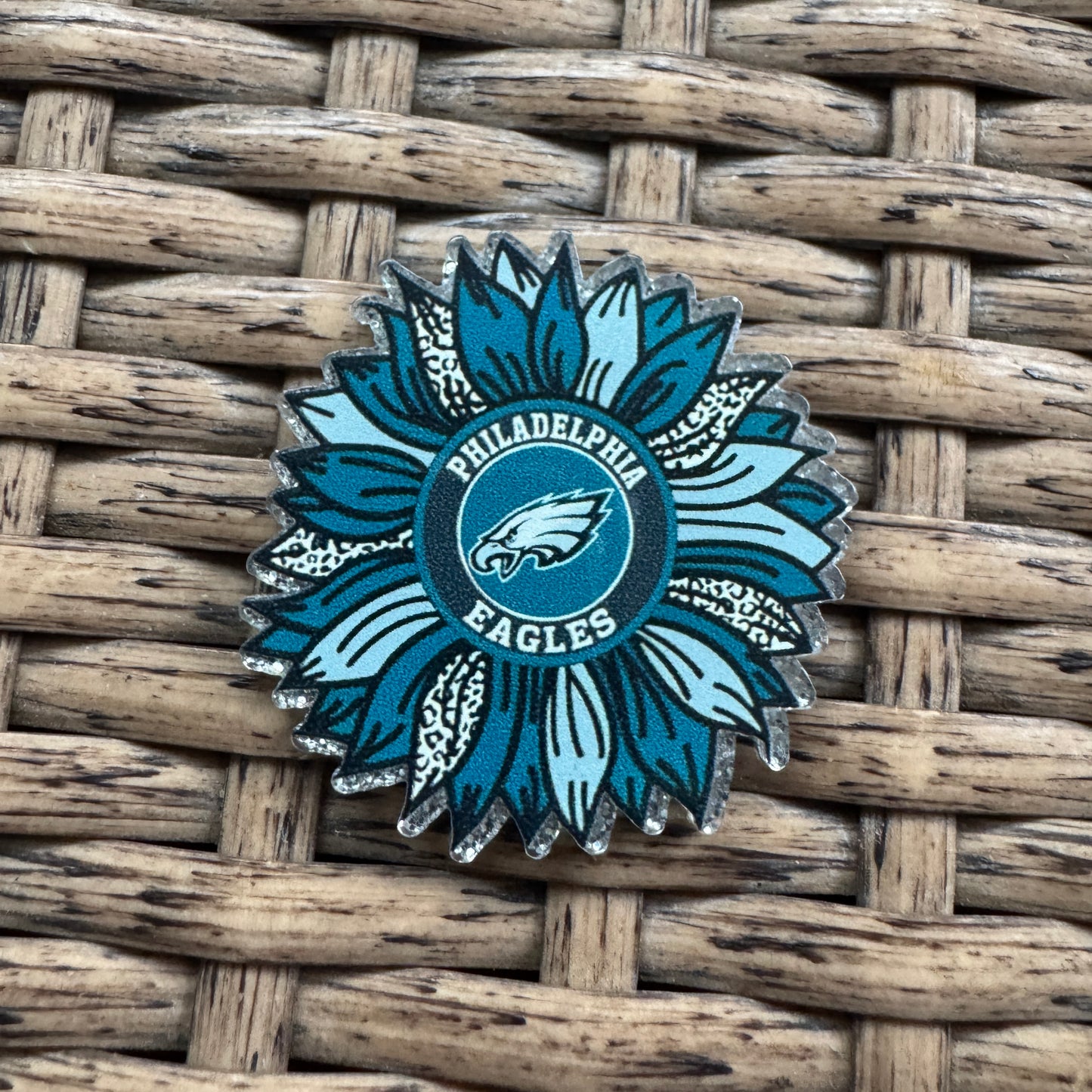 Acrylic Flatback,  Planar, Cabochon, Single Pc - Football Eagles