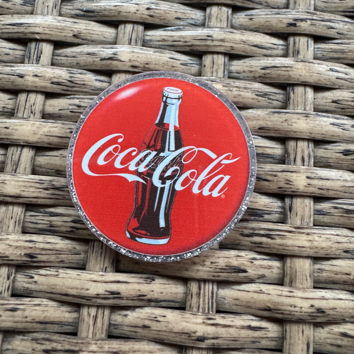 Acrylic Flatback,  Planar, Cabochon, Single Pc - Coke