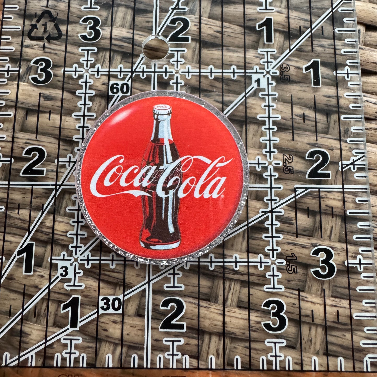 Acrylic Flatback,  Planar, Cabochon, Single Pc - Coke