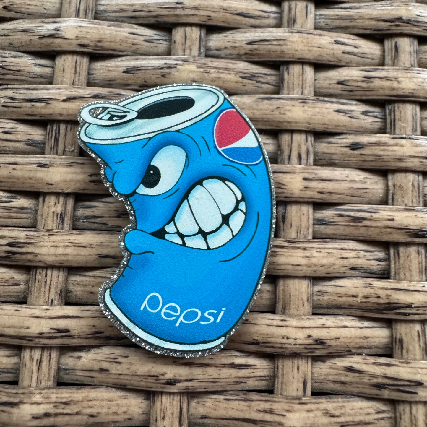 Acrylic Flatback,  Planar, Cabochon, Single Pc - Pepsi