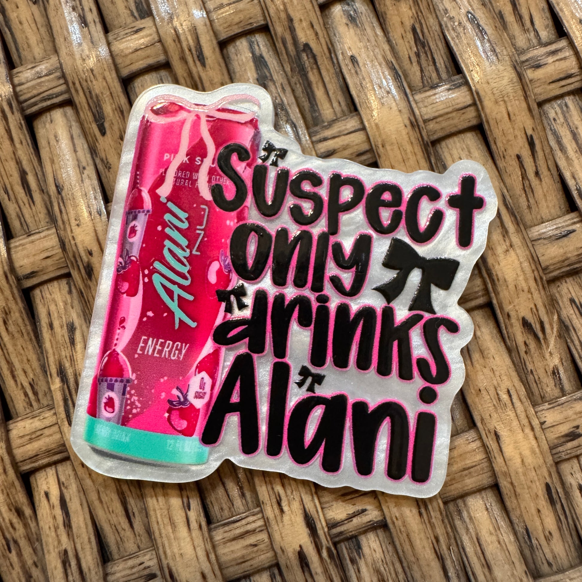 Alani Energy drink Acrylic Flatback for Badge Reels and crafts