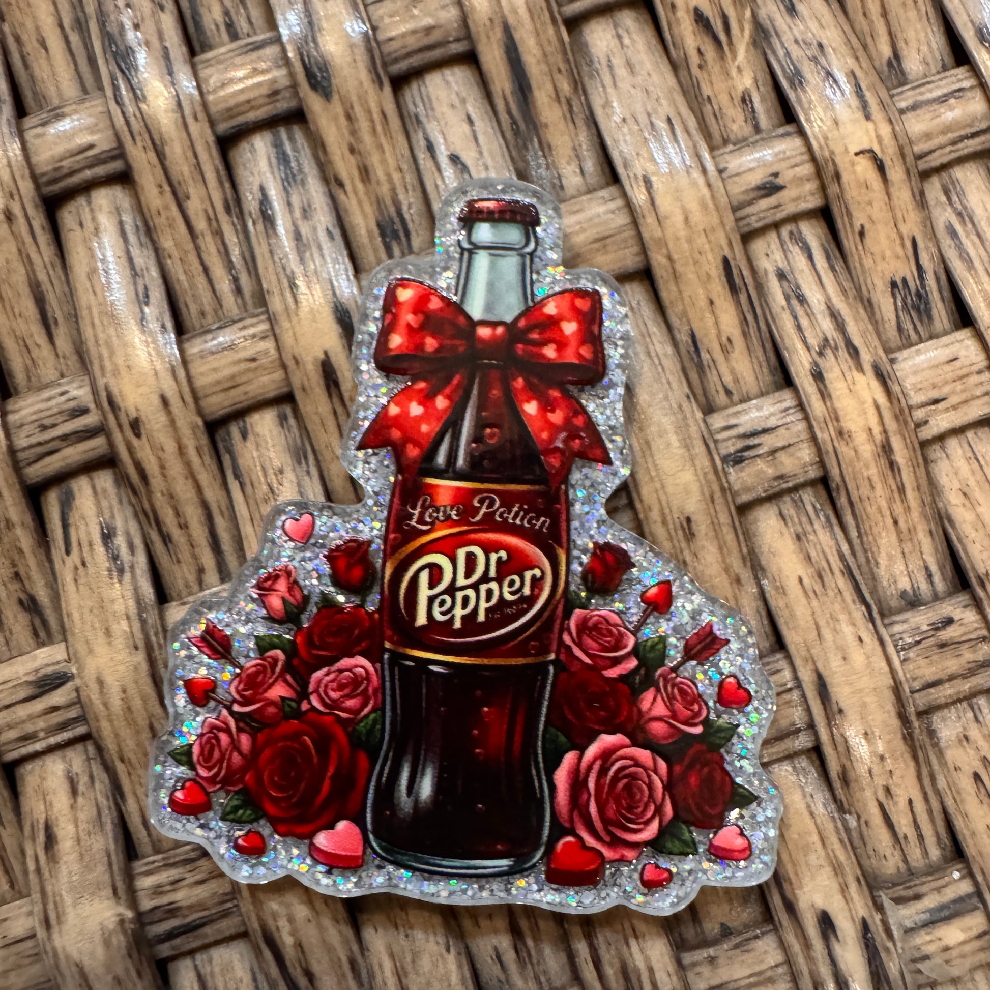 Dr Pepper Acrylic Flatback for Badge Reels and crafts