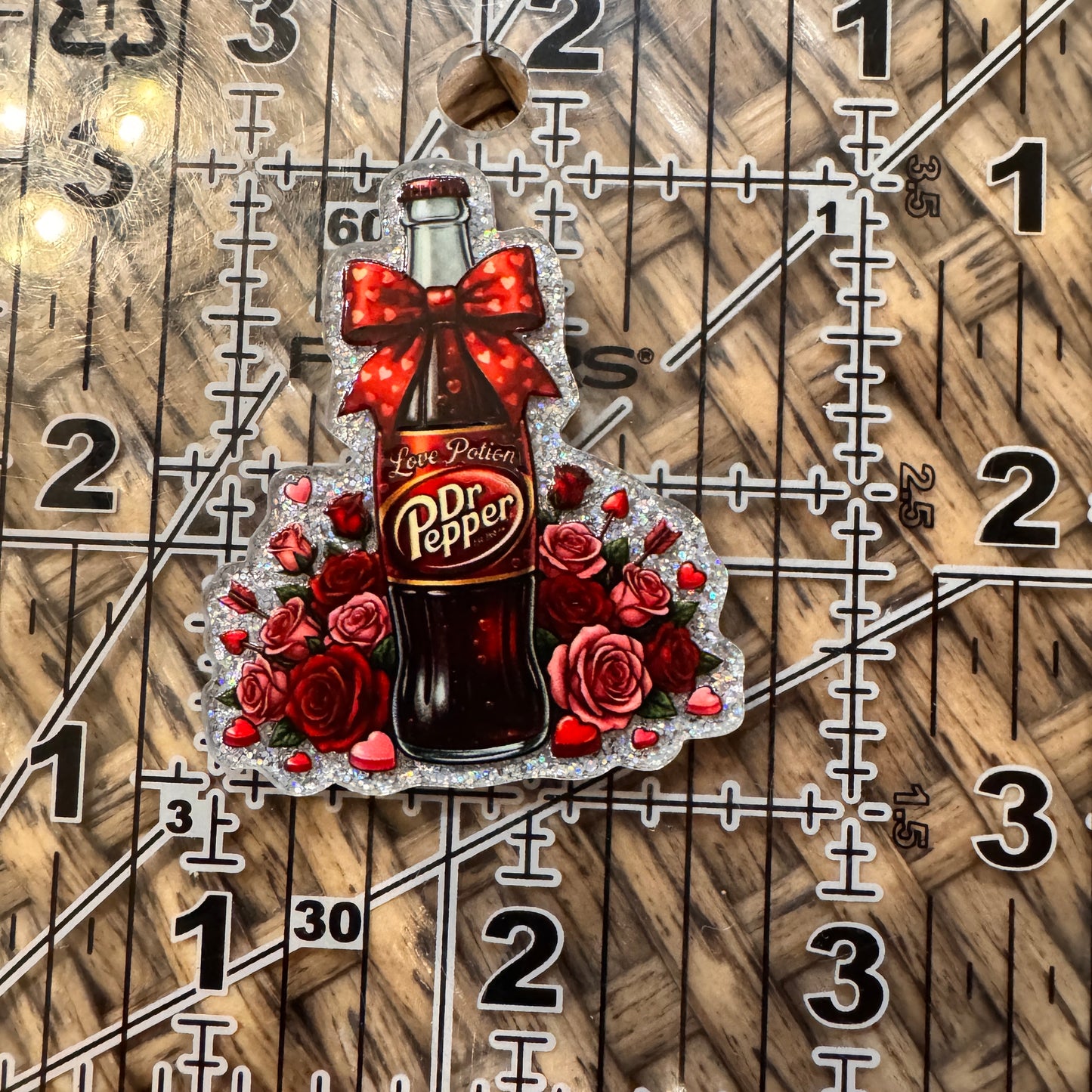 DR PEPPER Acrylic  Flatback,  Planar, Cabochon, Single Pc