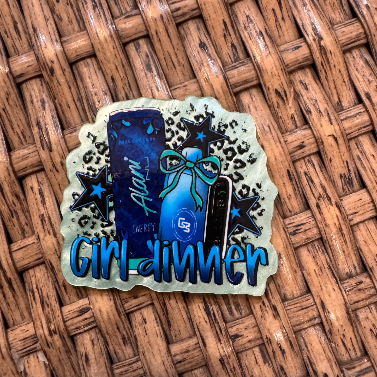 Alani Energy drink Acrylic Flatback for Badge Reels and crafts