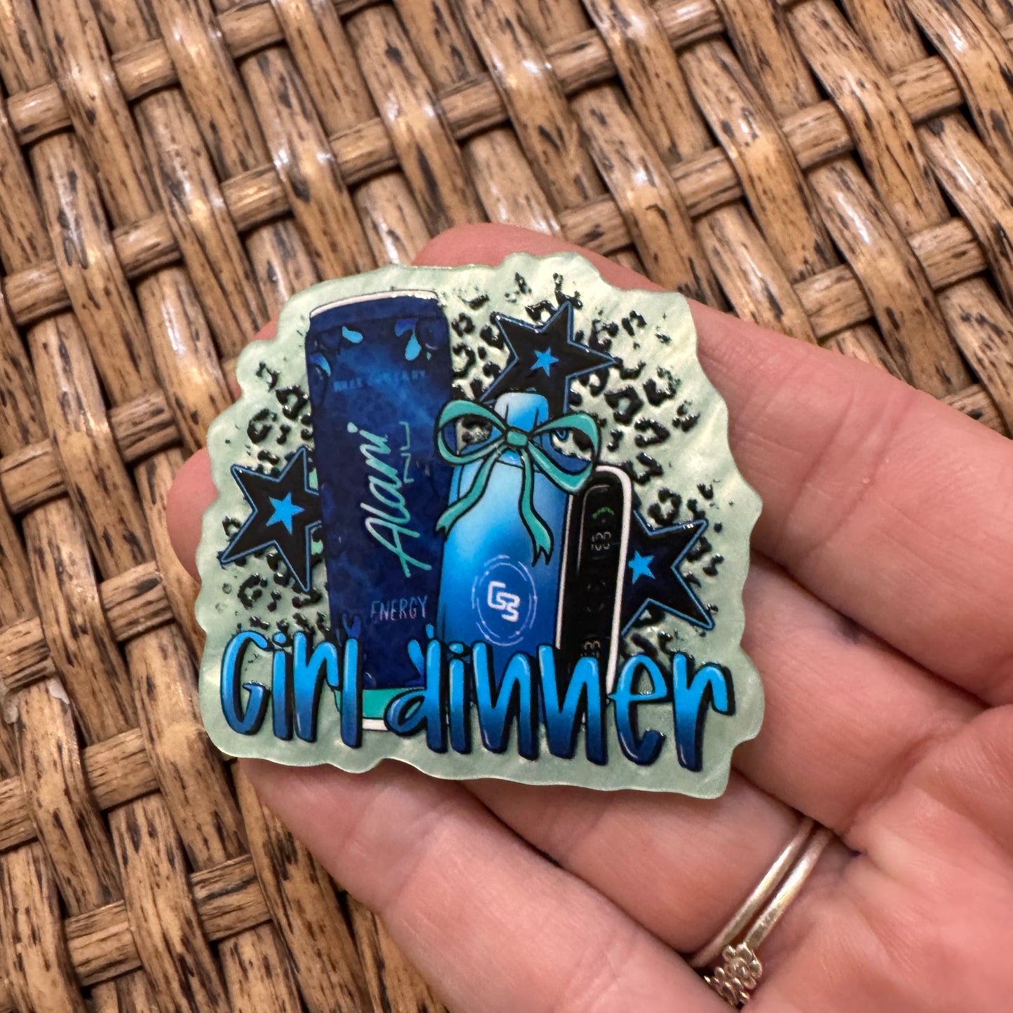 Girl Dinner Alani Acrylic  Flatback,  Planar, Cabochon, Single Pc