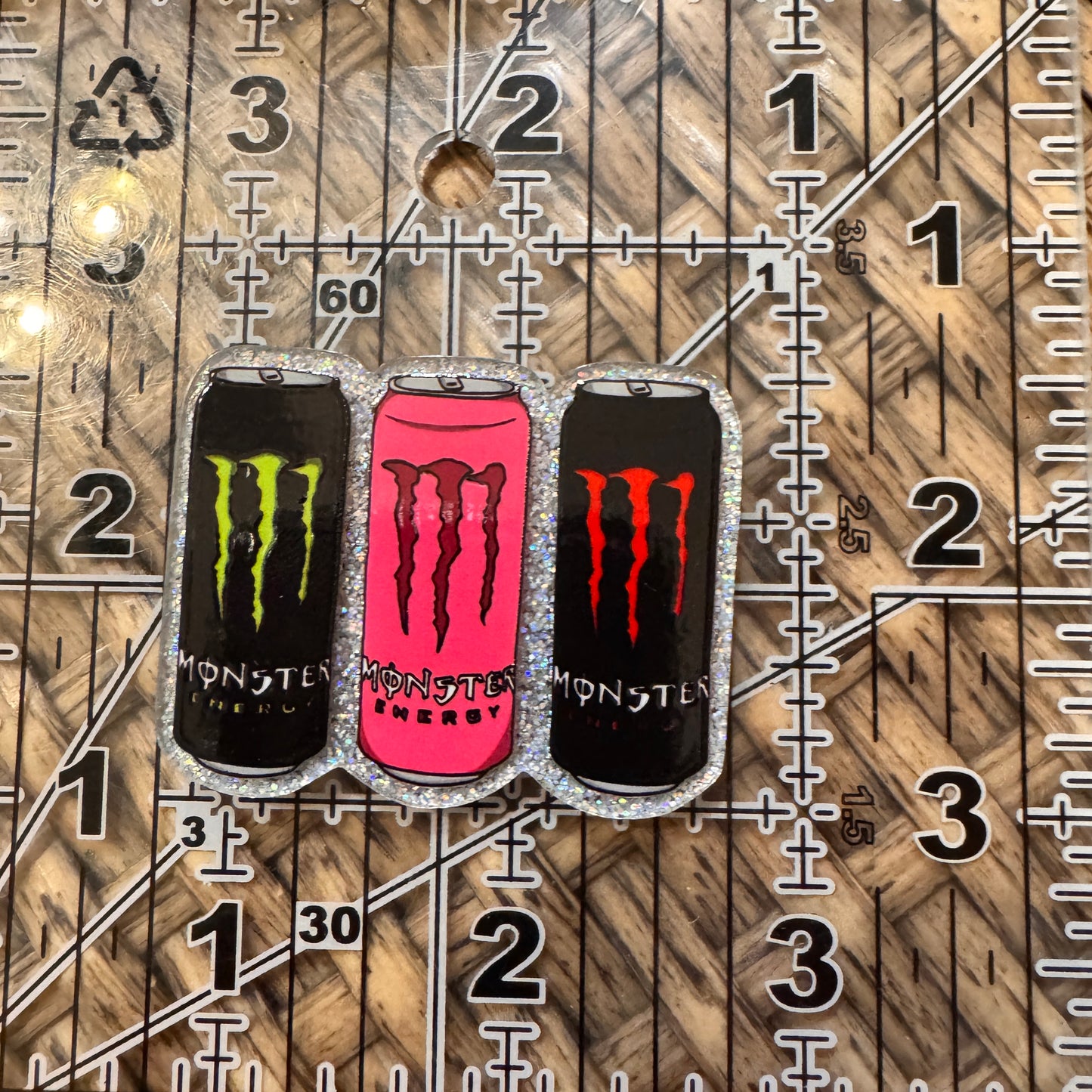 Monster Energy Drink Acrylic  Flatback,  Planar, Cabochon, Single Pc