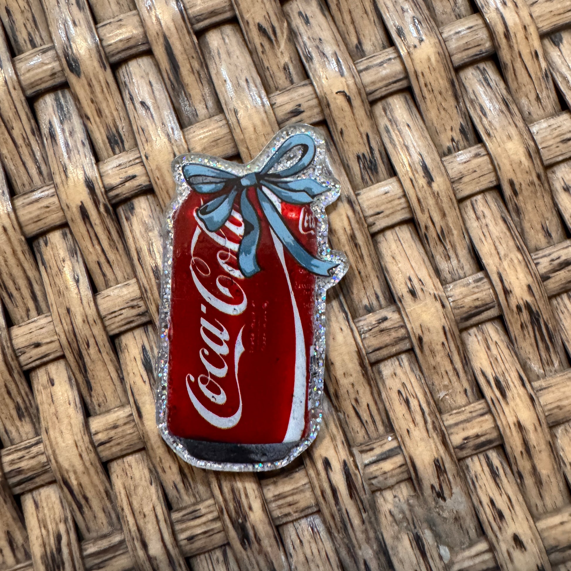 Coca Cola Acrylic Flatback for Badge Reels and crafts
