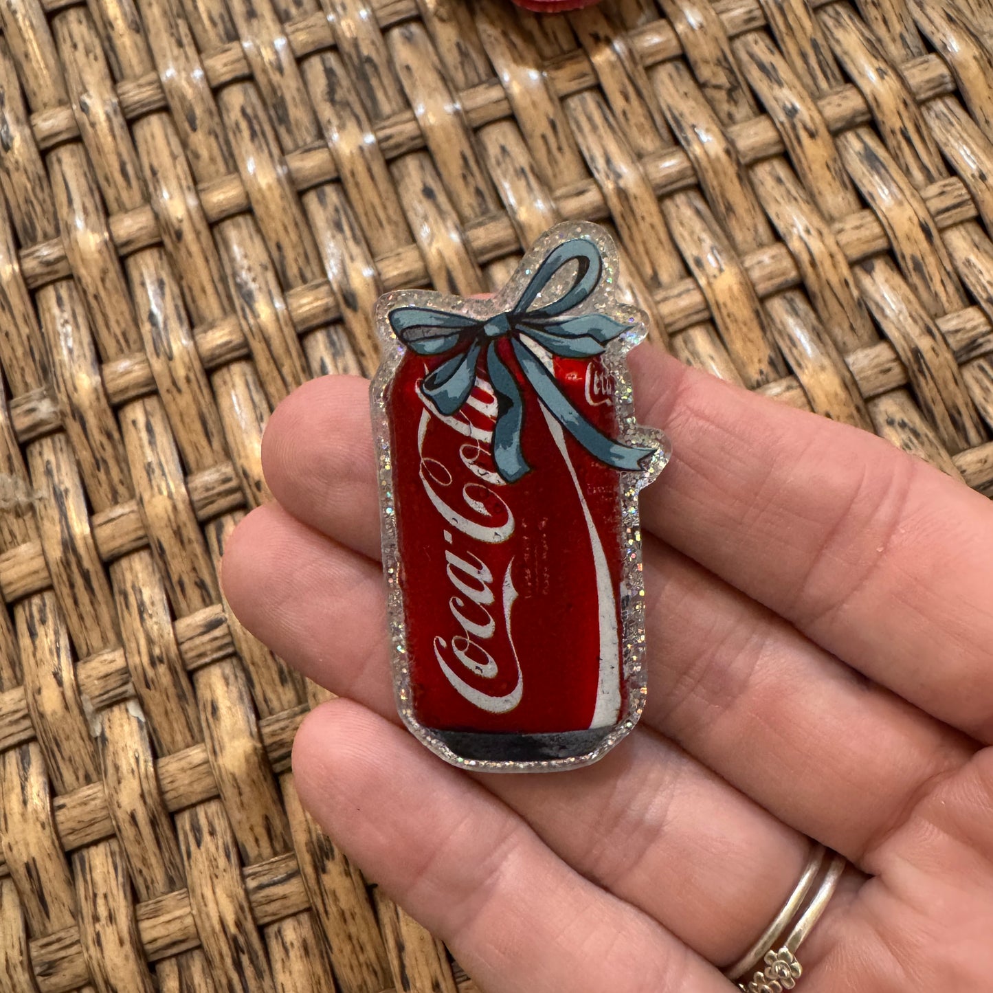 Coke small Acrylic  Flatback,  Planar, Cabochon, Single Pc