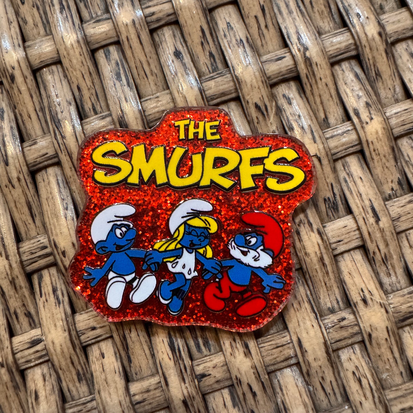 The Smurfs Acrylic Flatback,  Planar, Cabochon, Single Pc