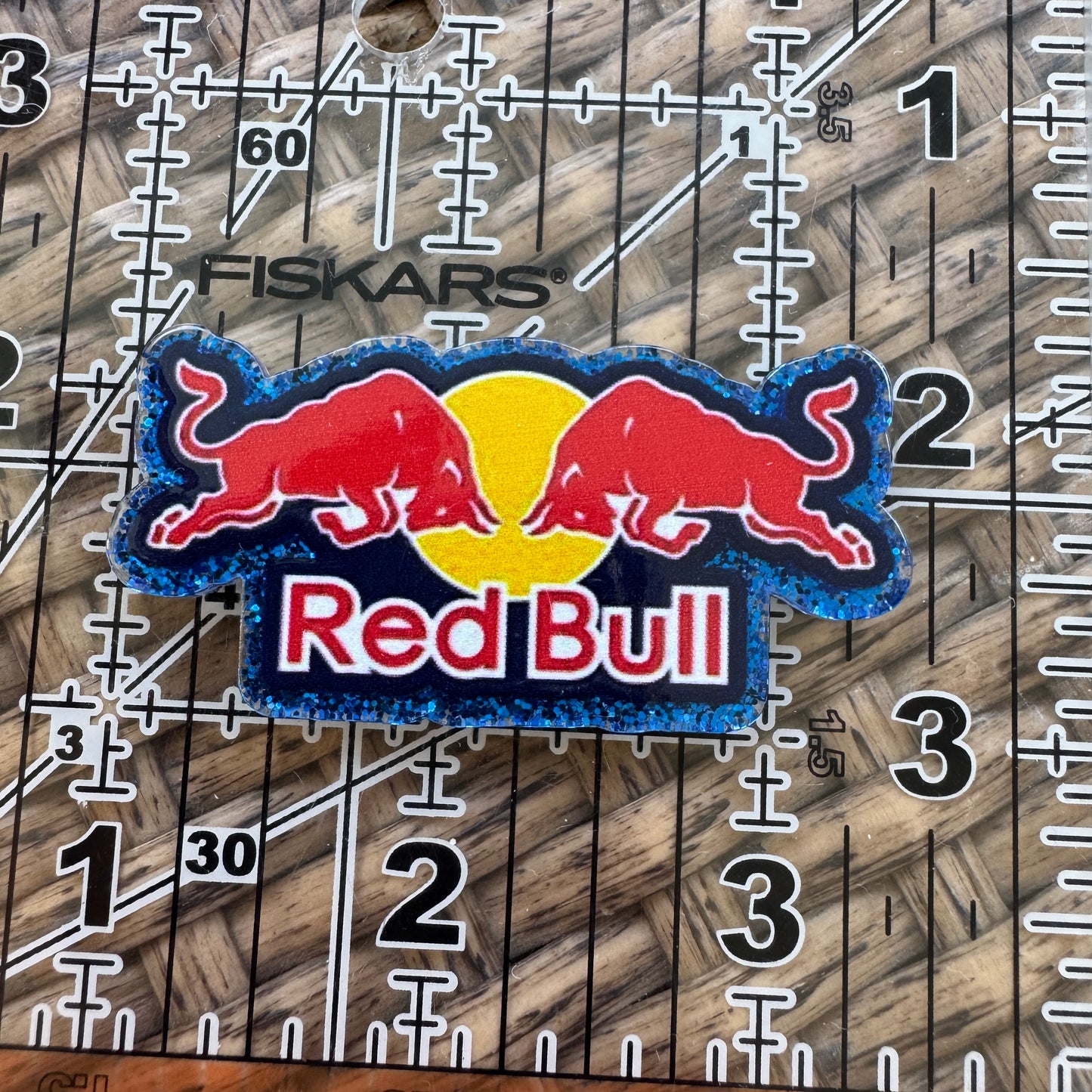 Acrylic Flatback,  Planar, Cabochon, Single Pc - Red Bull Energy Drink