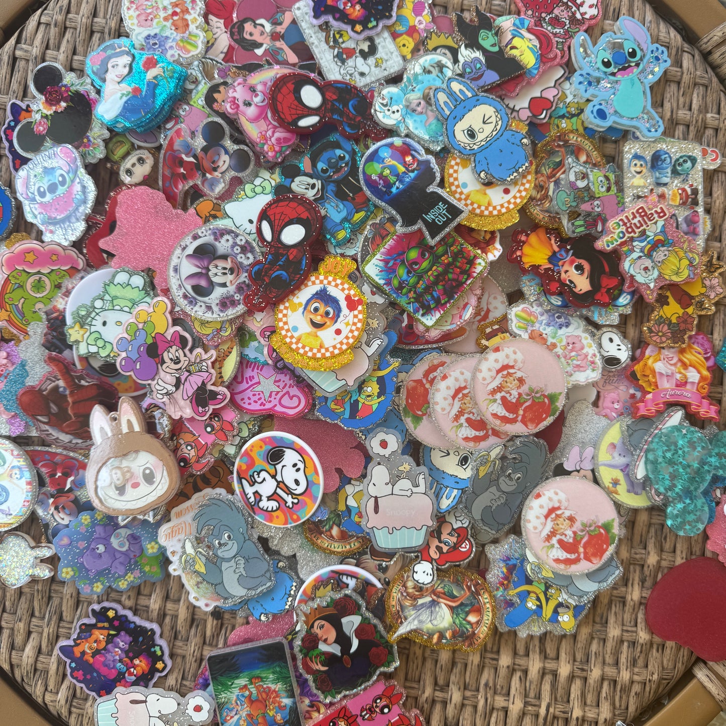 Mystery Bundle - Character/Cartoon Flatbacks - Glitter Flatback,  Single Pc.