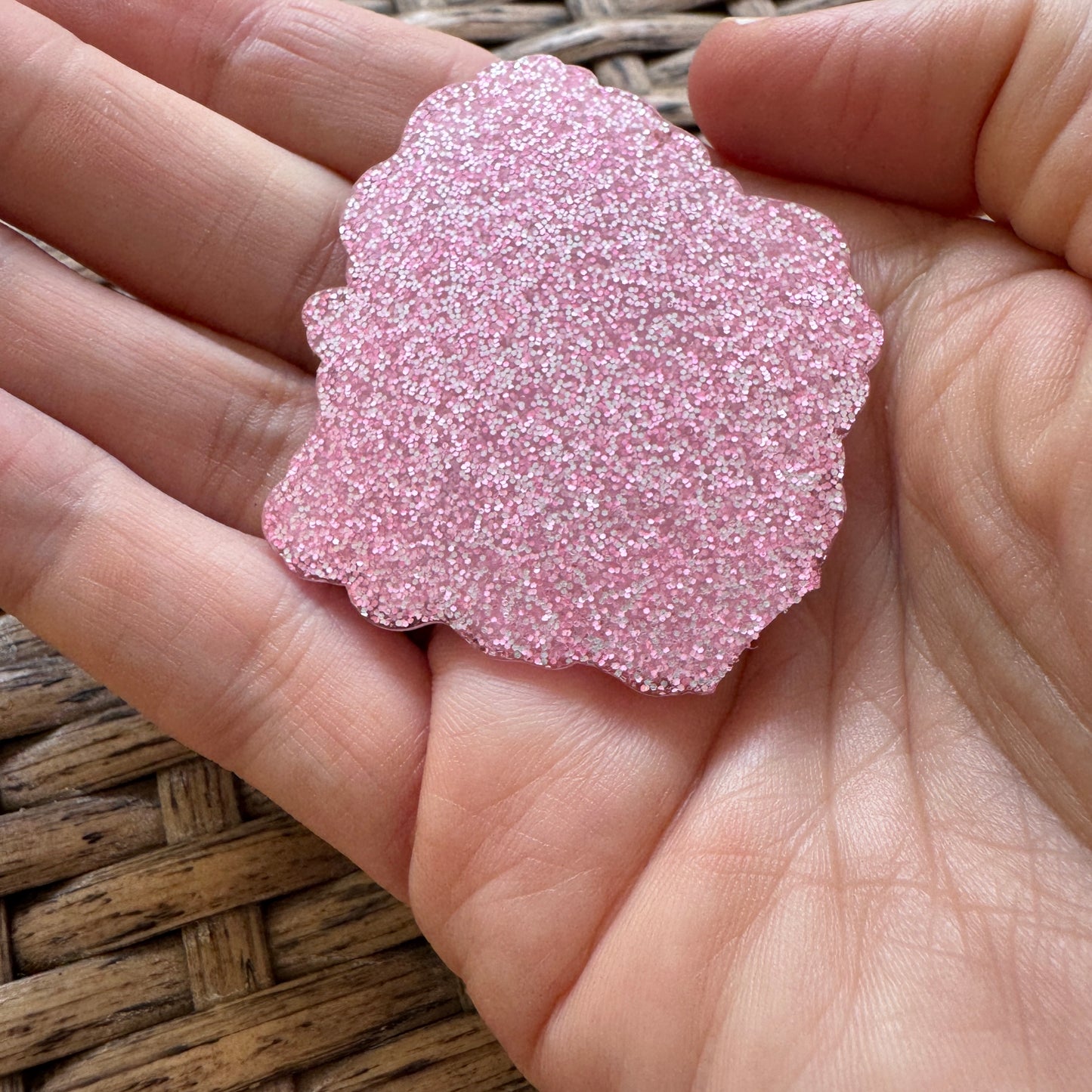 Acrylic Flatback,  Planar, Cabochon, Single Pc - Strawberry Shortcake