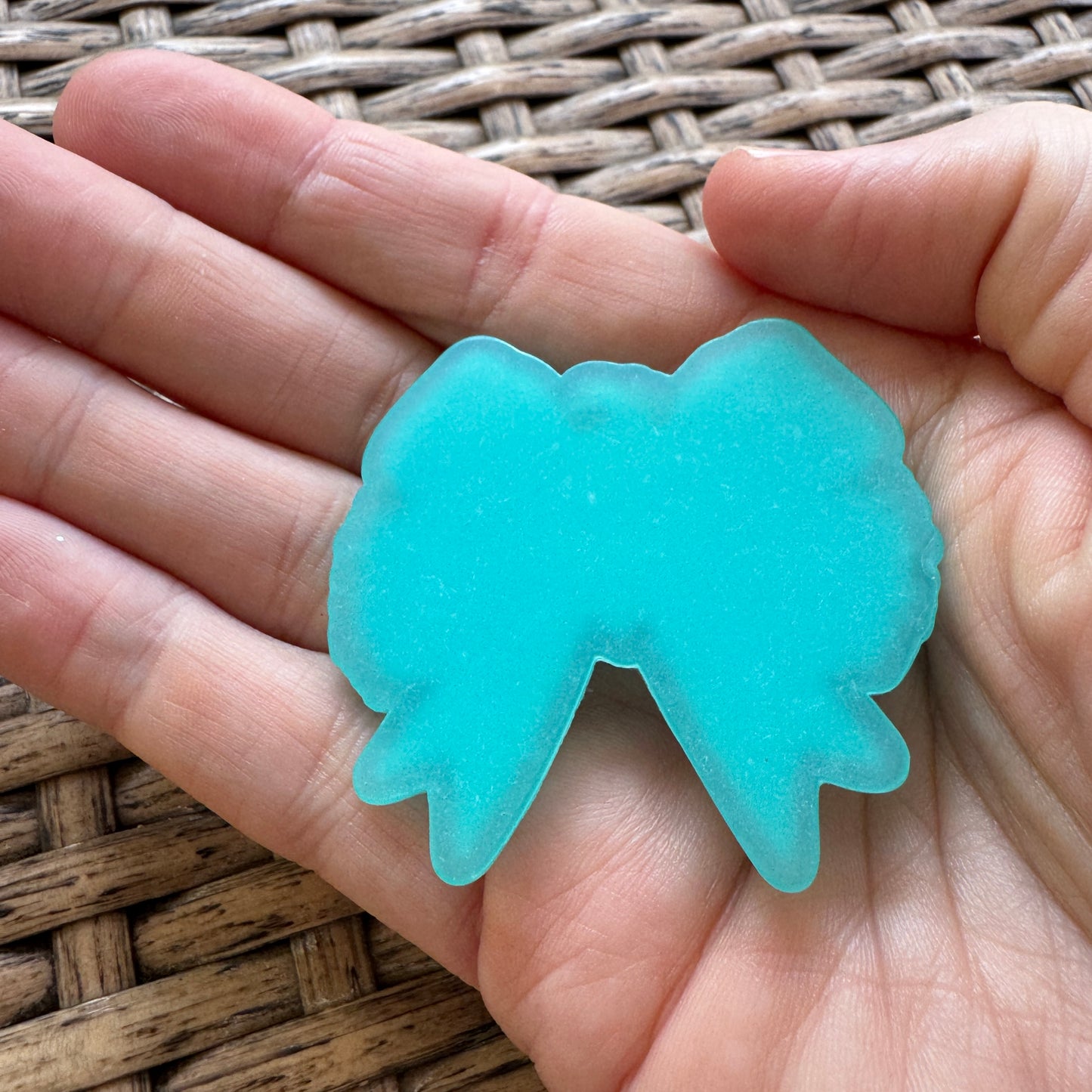 Acrylic Flatback,  Planar, Cabochon, Single Pc - Grinch Bow