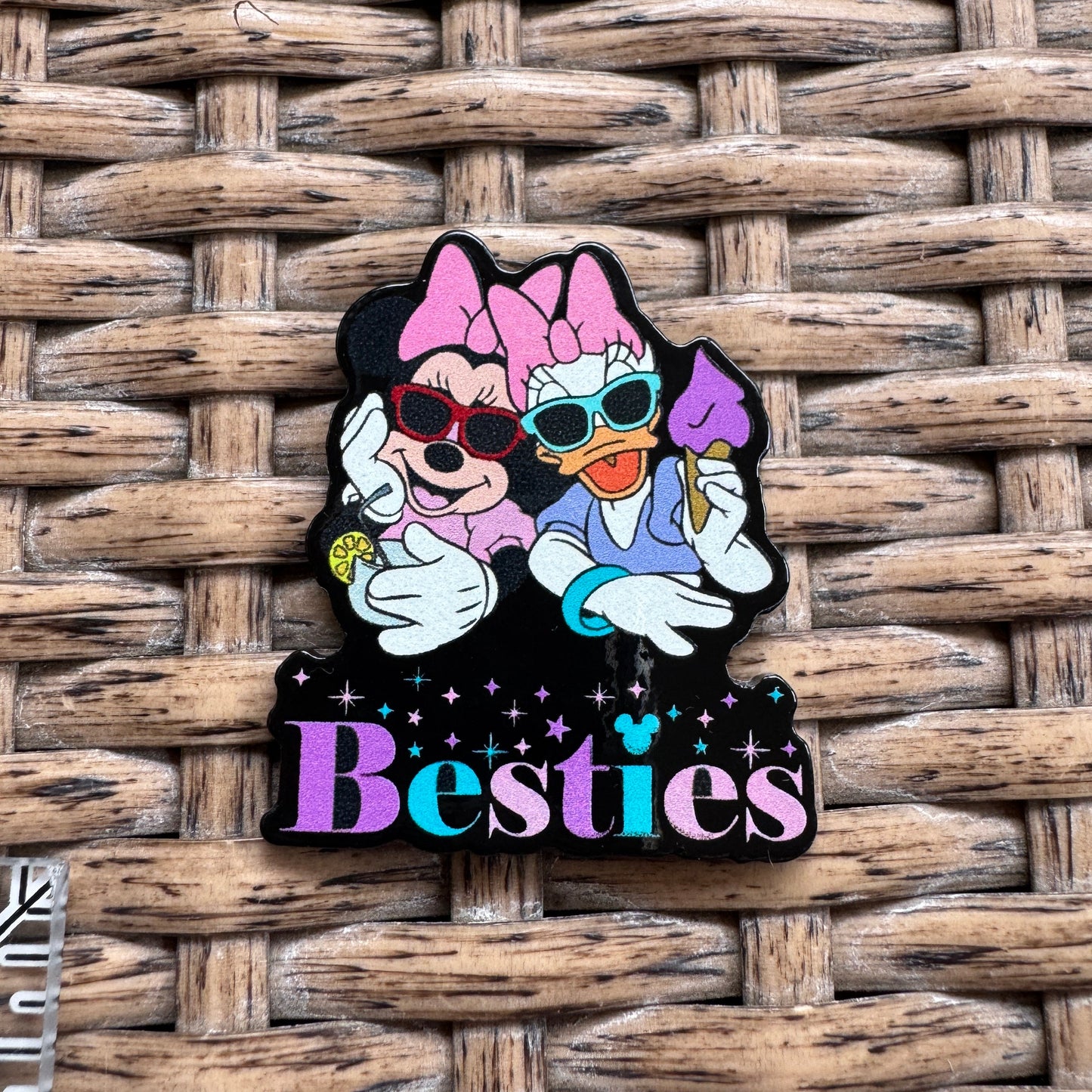Acrylic Flatback,  Planar, Cabochon, Single Pc - Besties Disney Characters