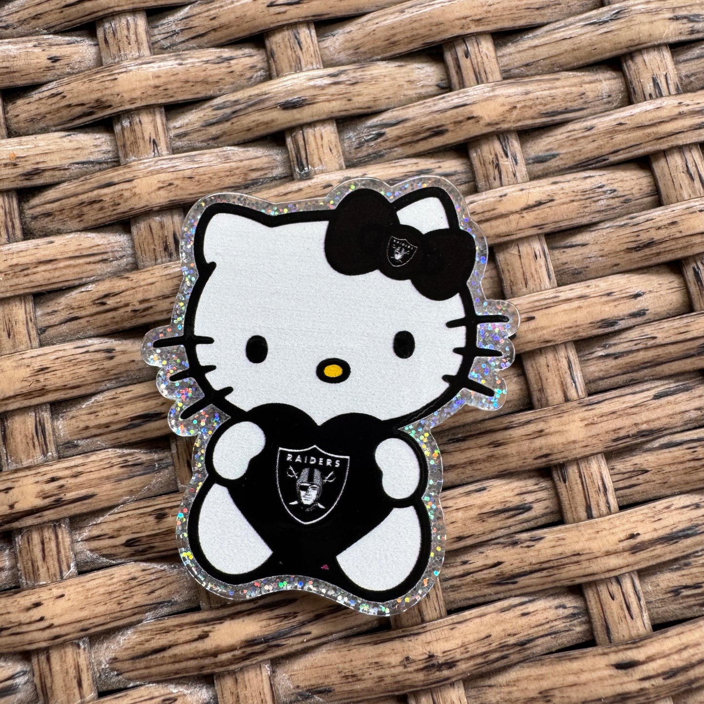 Acrylic Flatback,  Planar, Cabochon, Single Pc - Hello Kitty Raiders Football