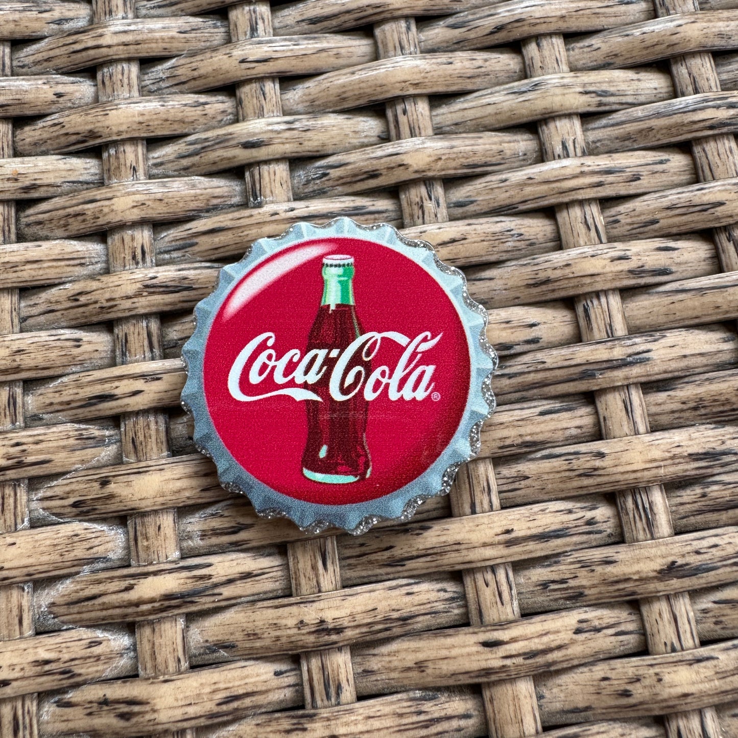 Acrylic Flatback,  Planar, Cabochon, Single Pc - Coke Drink