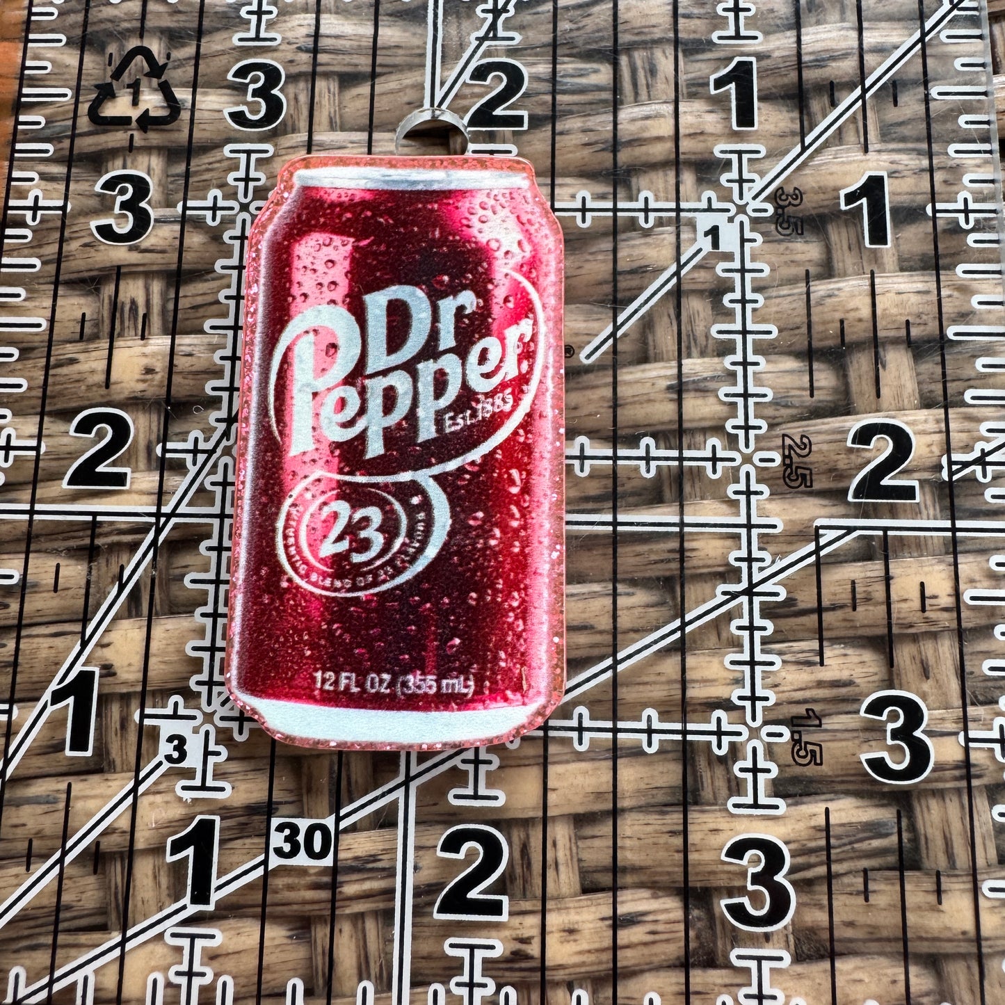 Acrylic Flatback,  Planar, Cabochon, Single Pc - Dr Pepper