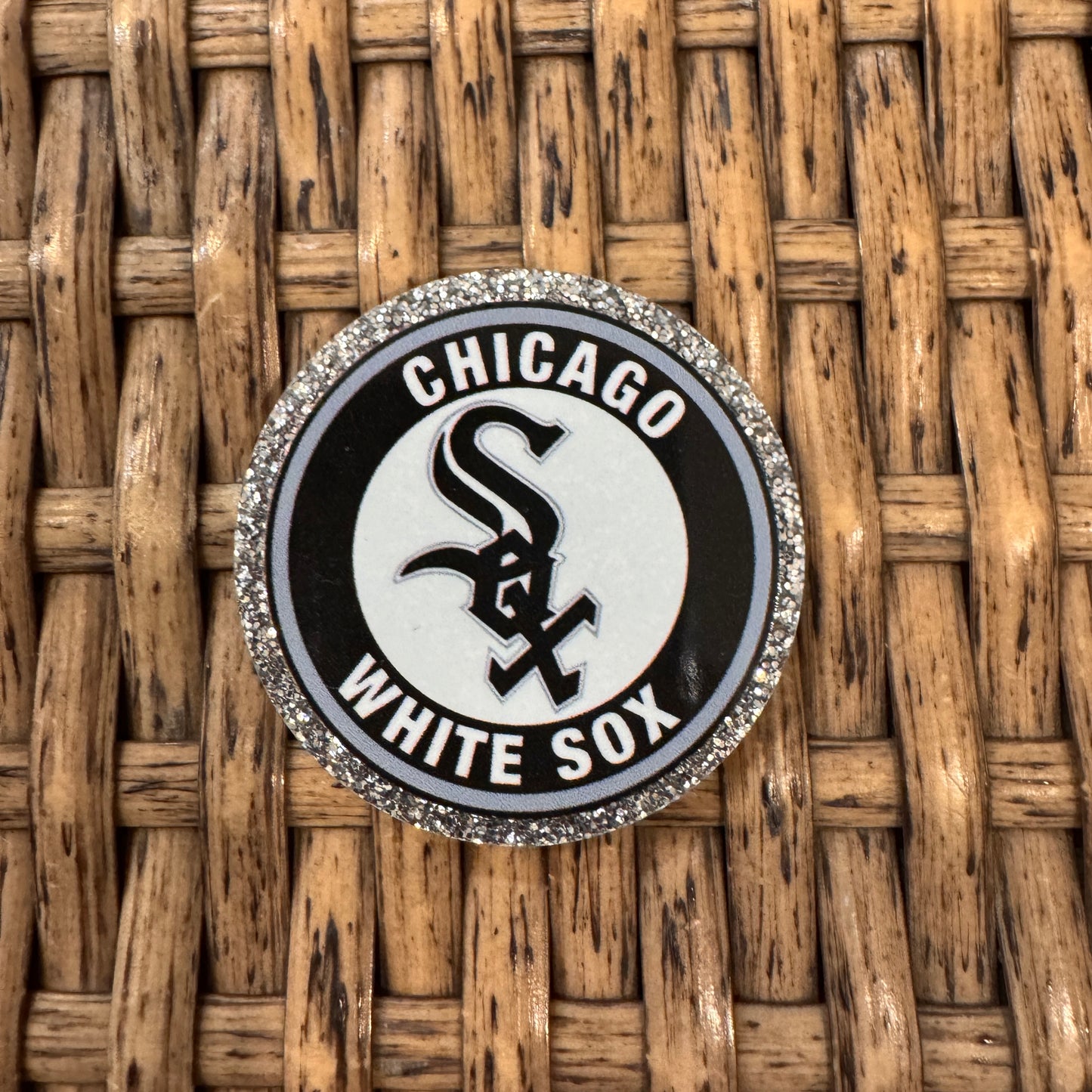 Chicago White Sox Baseball Team Acrylic Flatback,  Planar, Cabochon, Single Pc