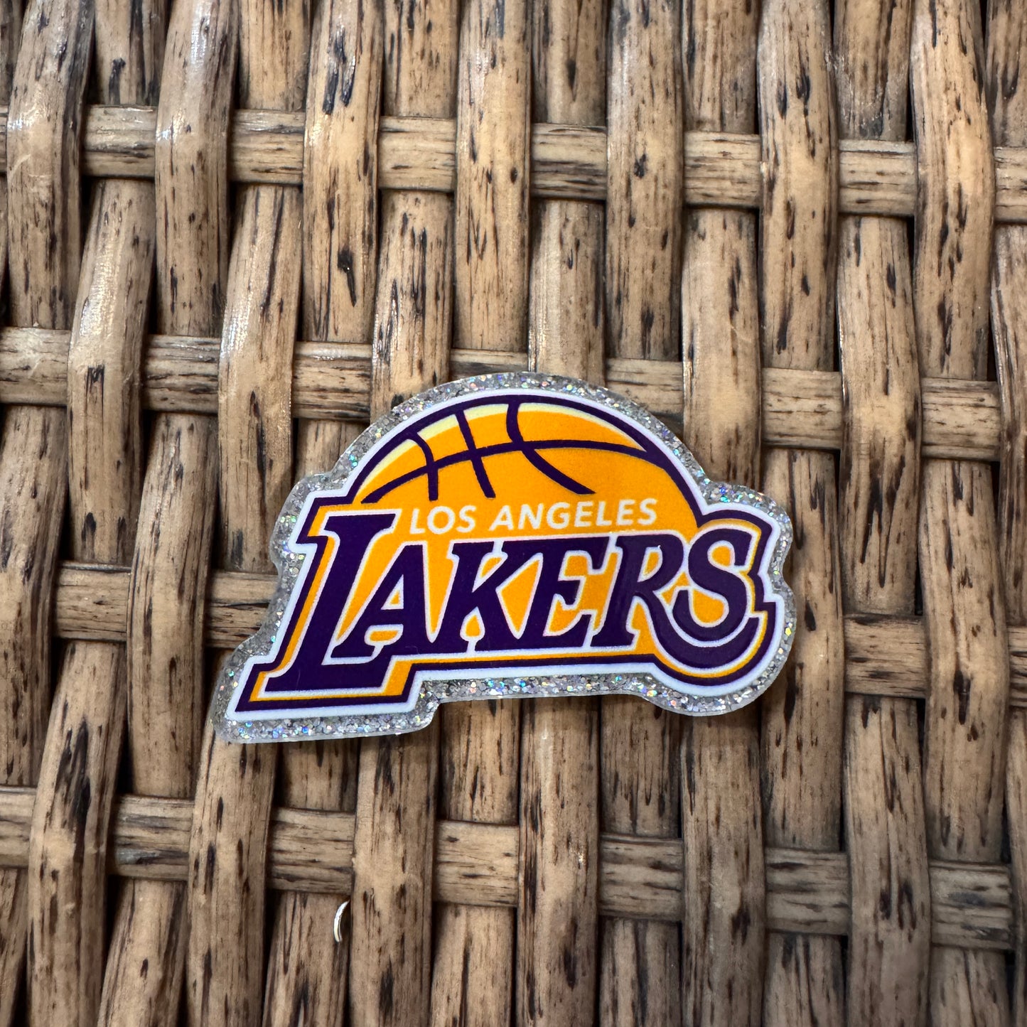 LA Lakers Basketball Team Acrylic Flatback,  Planar, Cabochon, Single Pc