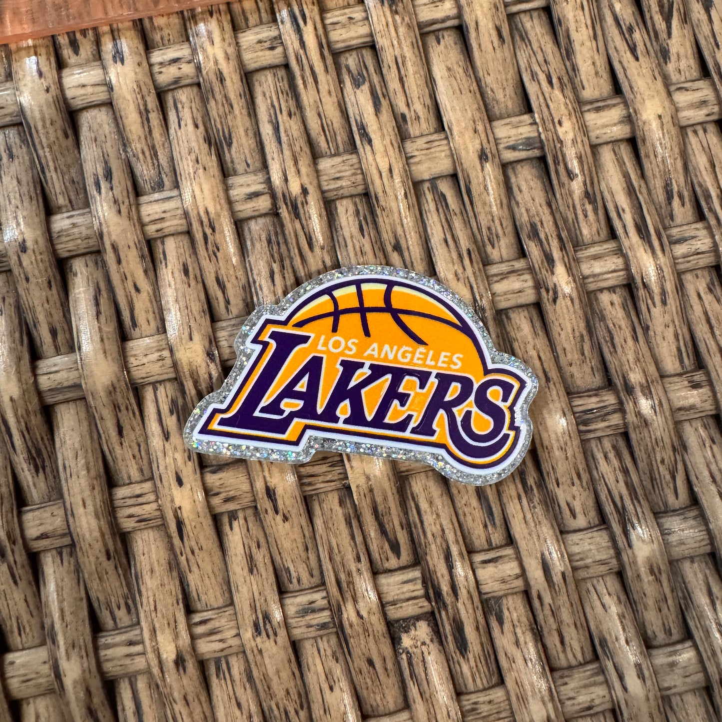 LA Lakers Basketball Team Acrylic Flatback,  Planar, Cabochon, Single Pc