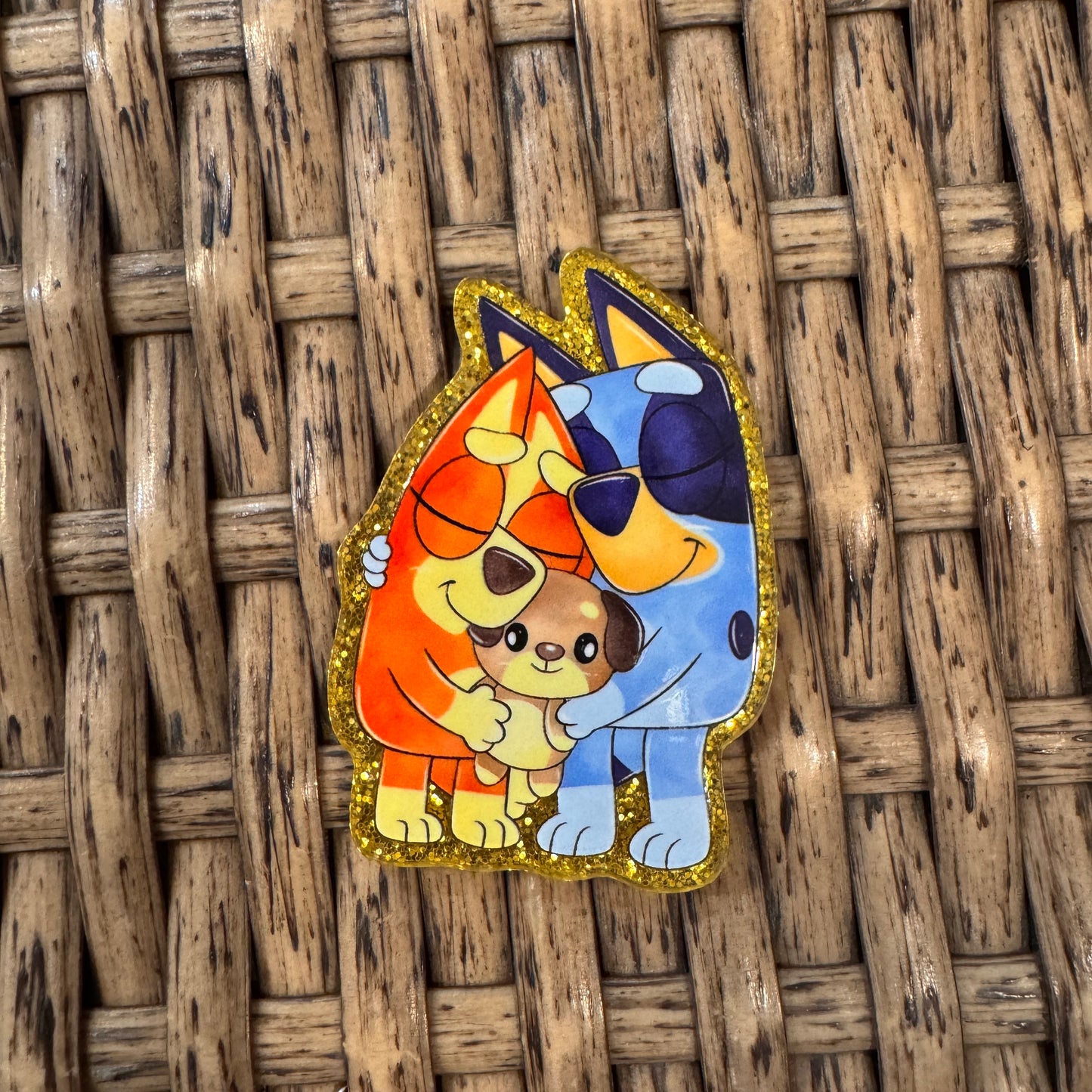 Bluey Cartoon Acrylic Flatback,  Planar, Cabochon, Single Pc