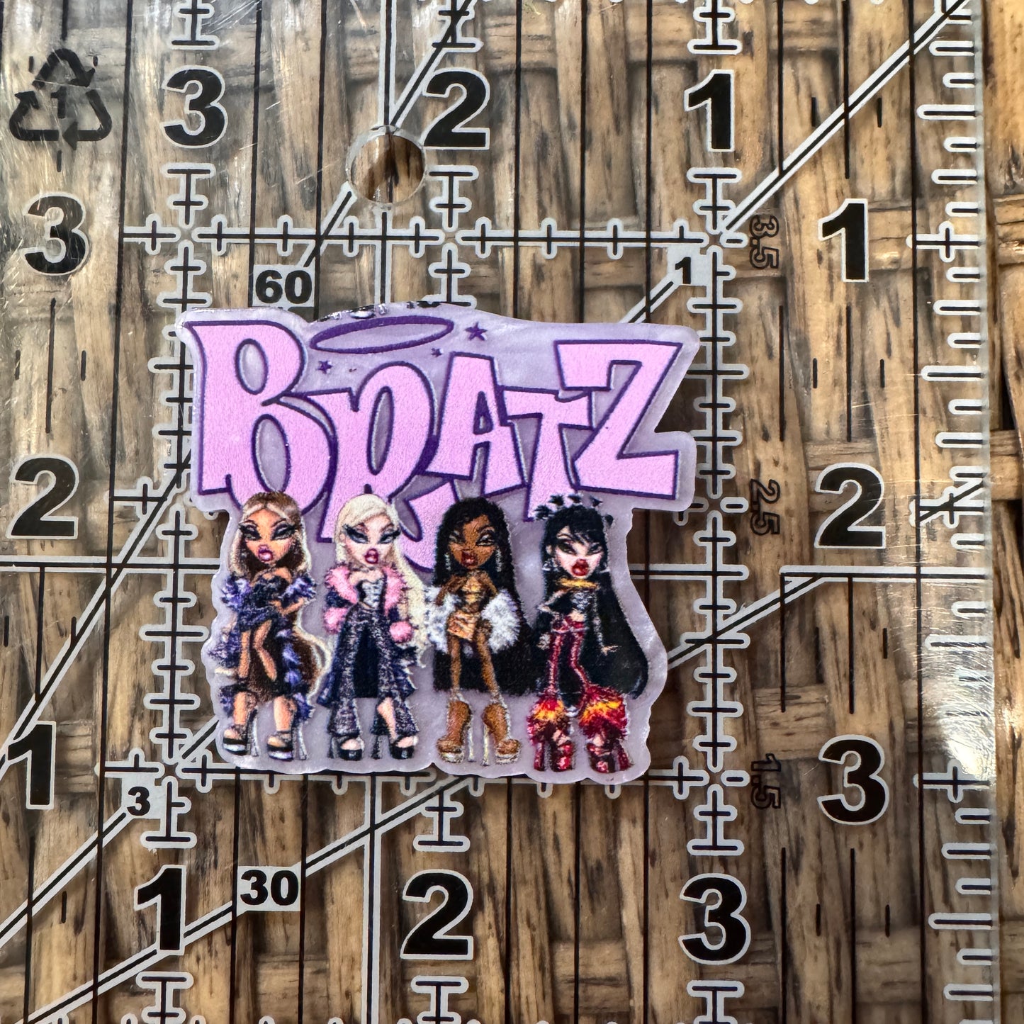 Bratz Cartoon Acrylic Flatback,  Planar, Cabochon, Single Pc