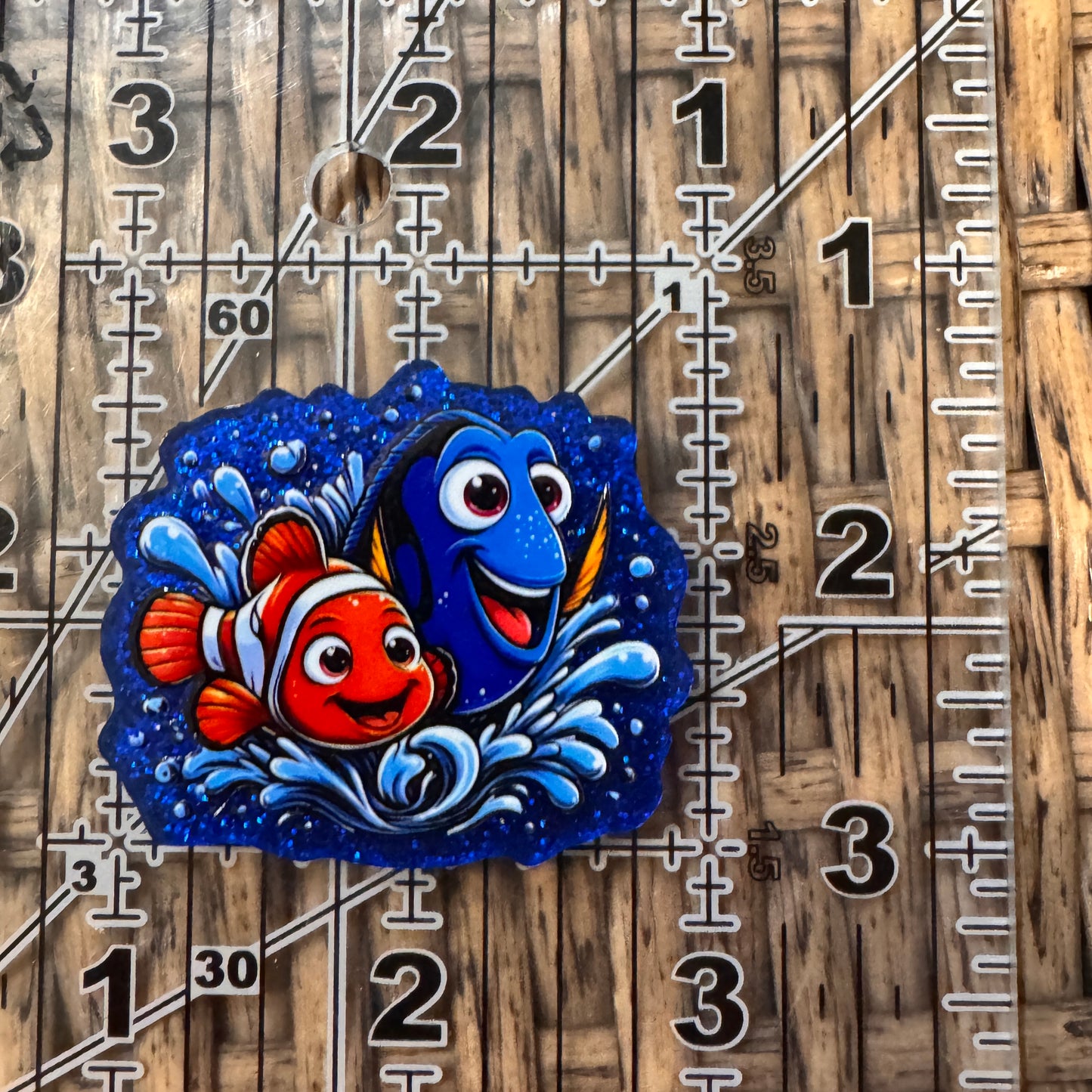 Finding Nemo Cartoon Acrylic Flatback,  Planar, Cabochon, Single Pc