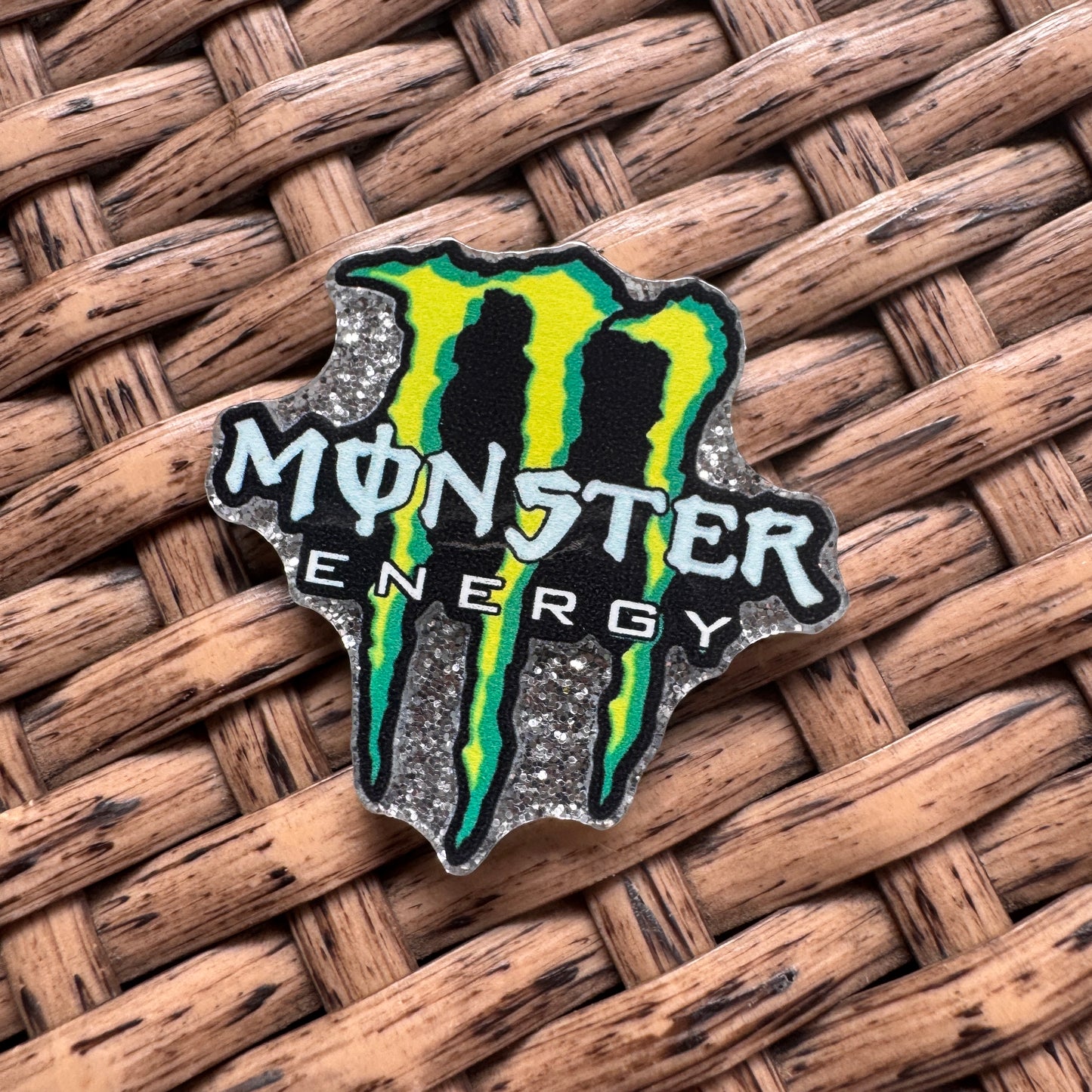 Acrylic Flatback,  Planar, Cabochon, Single Pc - Monster Energy Drink