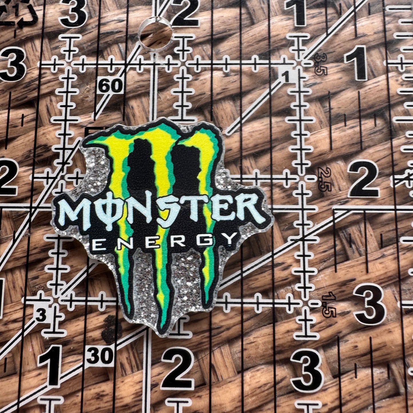 Acrylic Flatback,  Planar, Cabochon, Single Pc - Monster Energy Drink