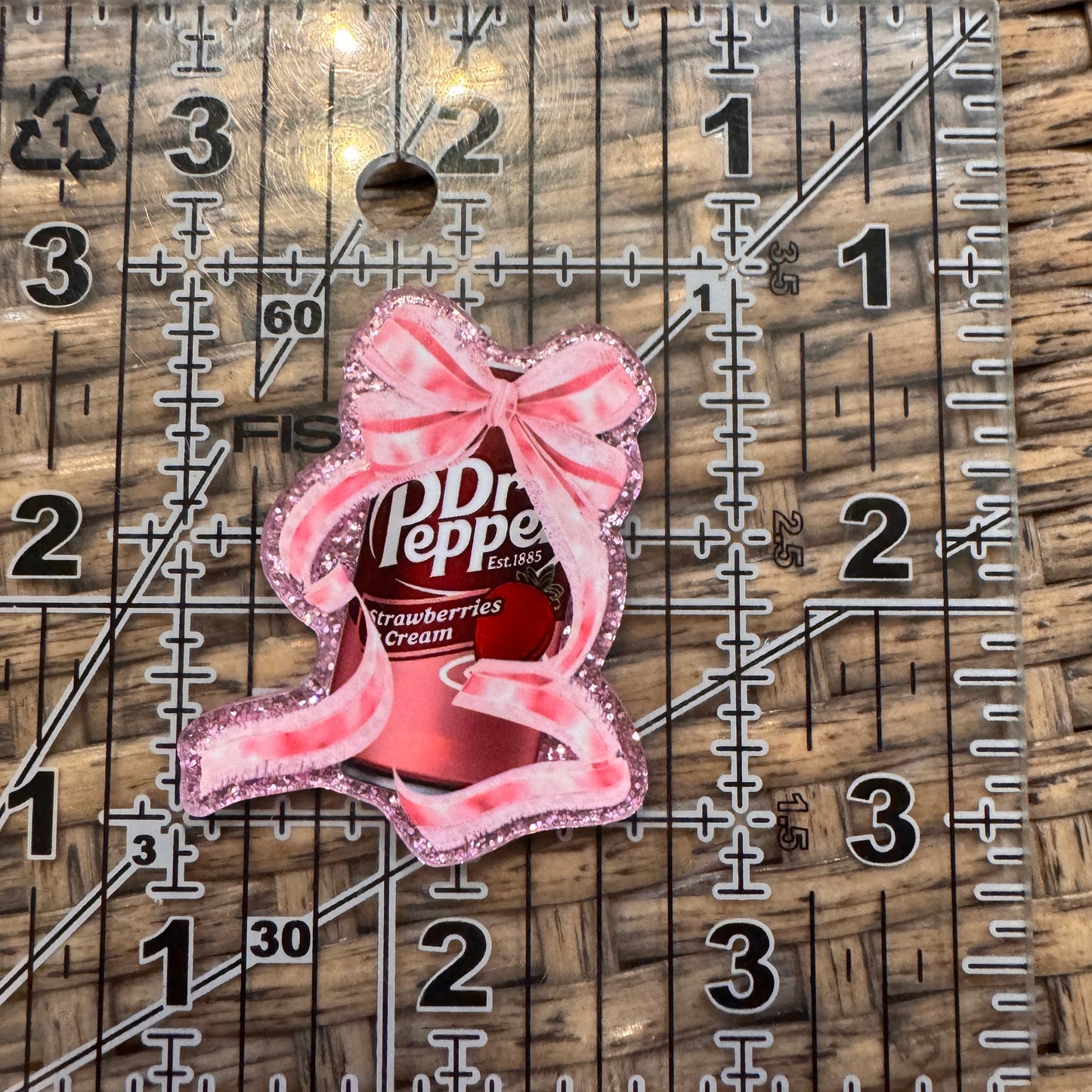 Dr Pepper  Acrylic Flatback,  Planar, Cabochon, Single Pc