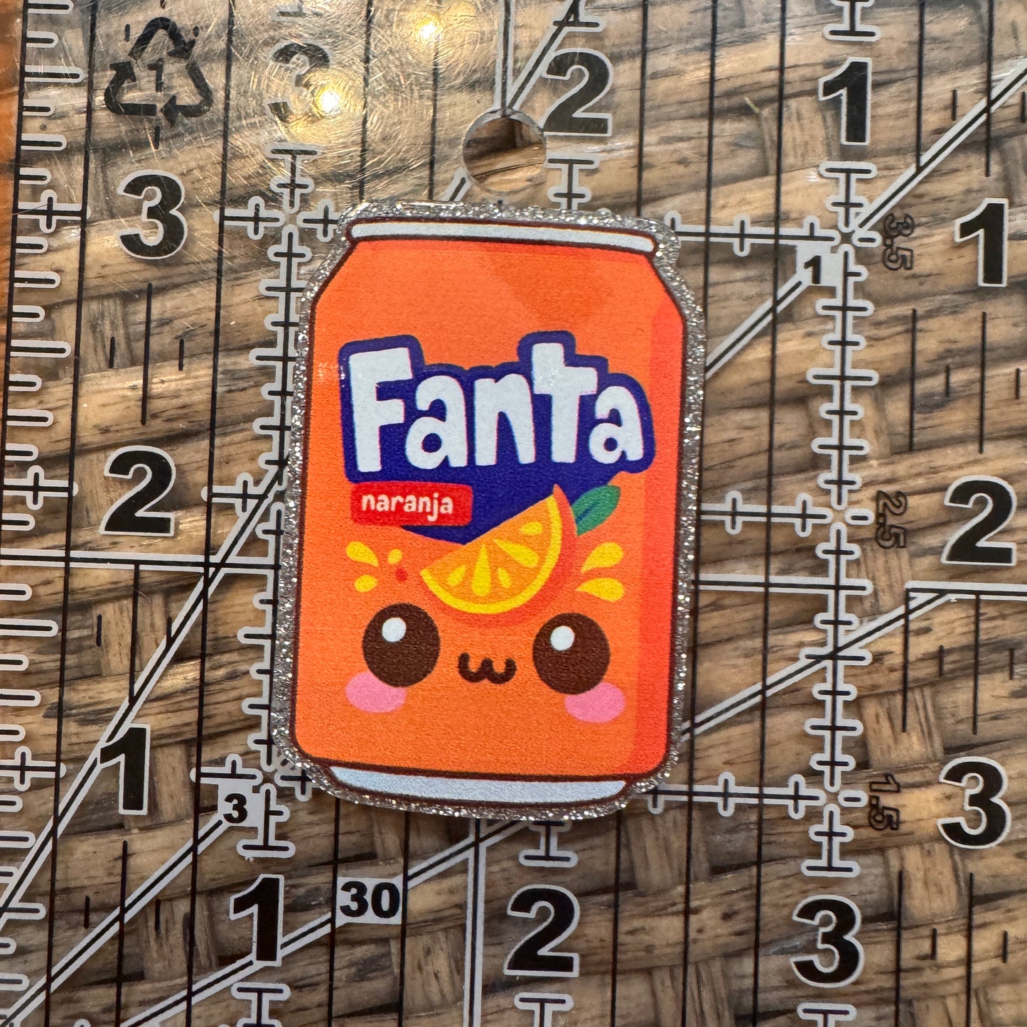 Fanta Drink Acrylic Flatback,  Planar, Cabochon, Single Pc