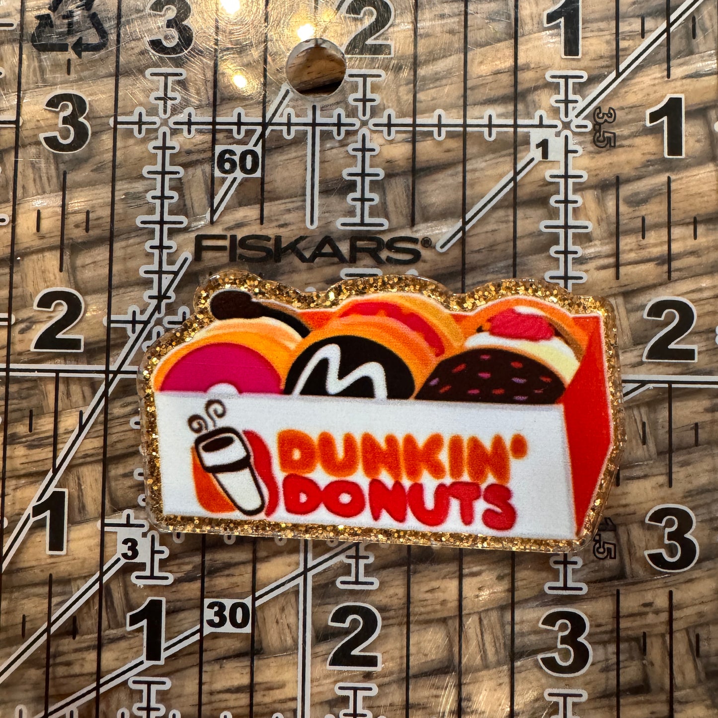 Dunkin Coffee Acrylic Flatback,  Planar, Cabochon, Single Pc